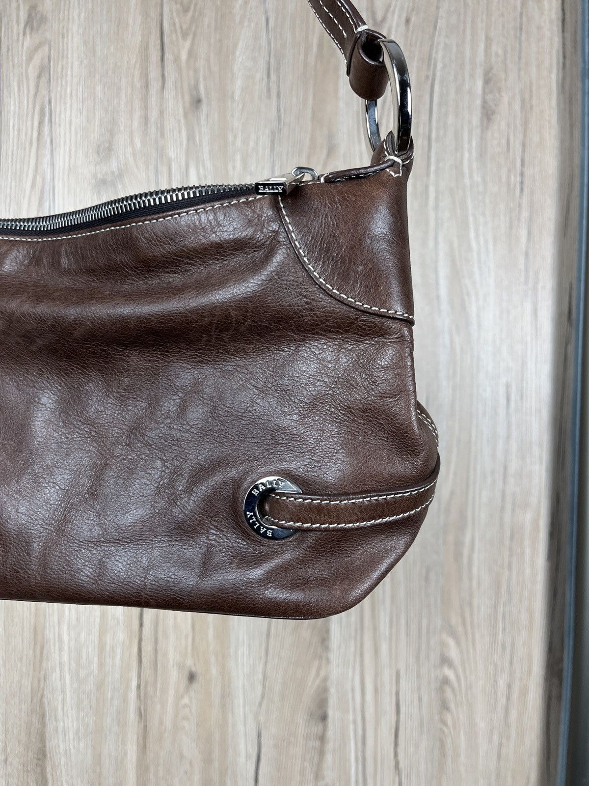 Bally × Designer ➕ high quality small Bally handbag brown leather old money Size ONE SIZE - 3 Thumbnail