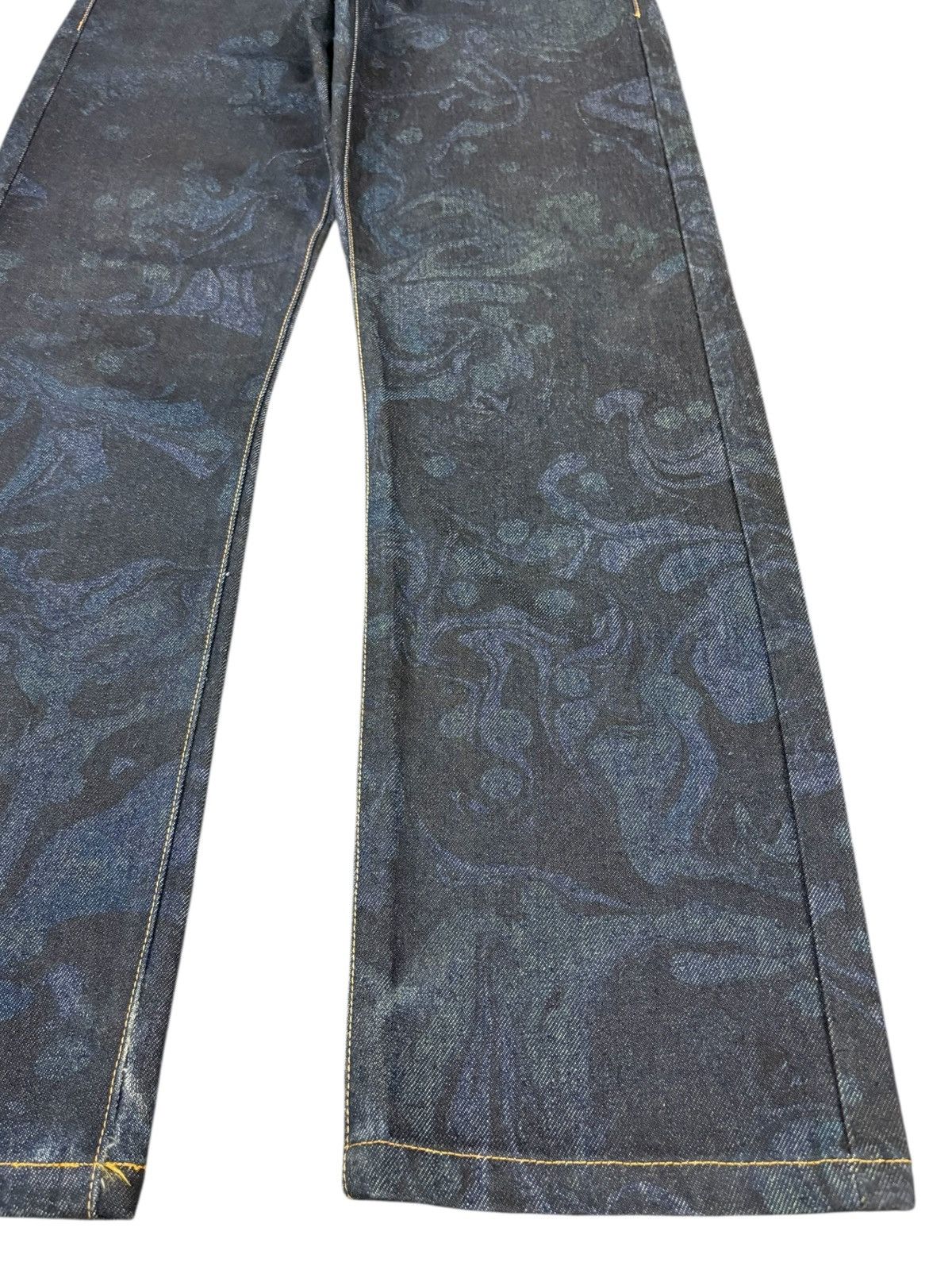 Comme des Garcons Homme RARE CDG Homme Floral Paisley Jacquard Artisanal Jeans Size US 31 - 7 Thumbnail