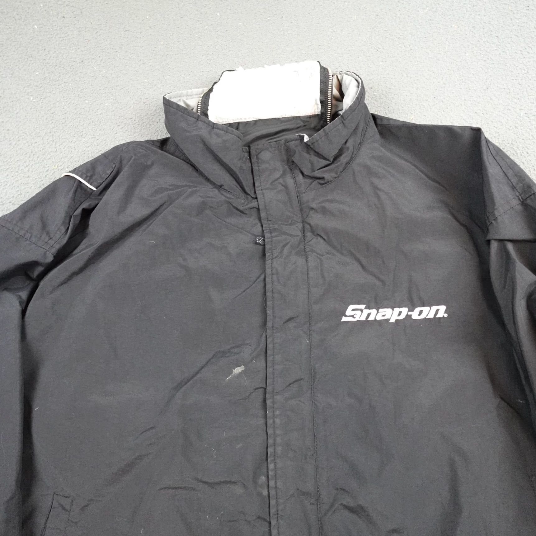 Vintage VINTAGE Snap-on Jacket Mens 2XL Black Nylon Bomber Full Zip Insulated Lined Pockets Size US XXL / EU 58 / 5 - 2 Thumbnail