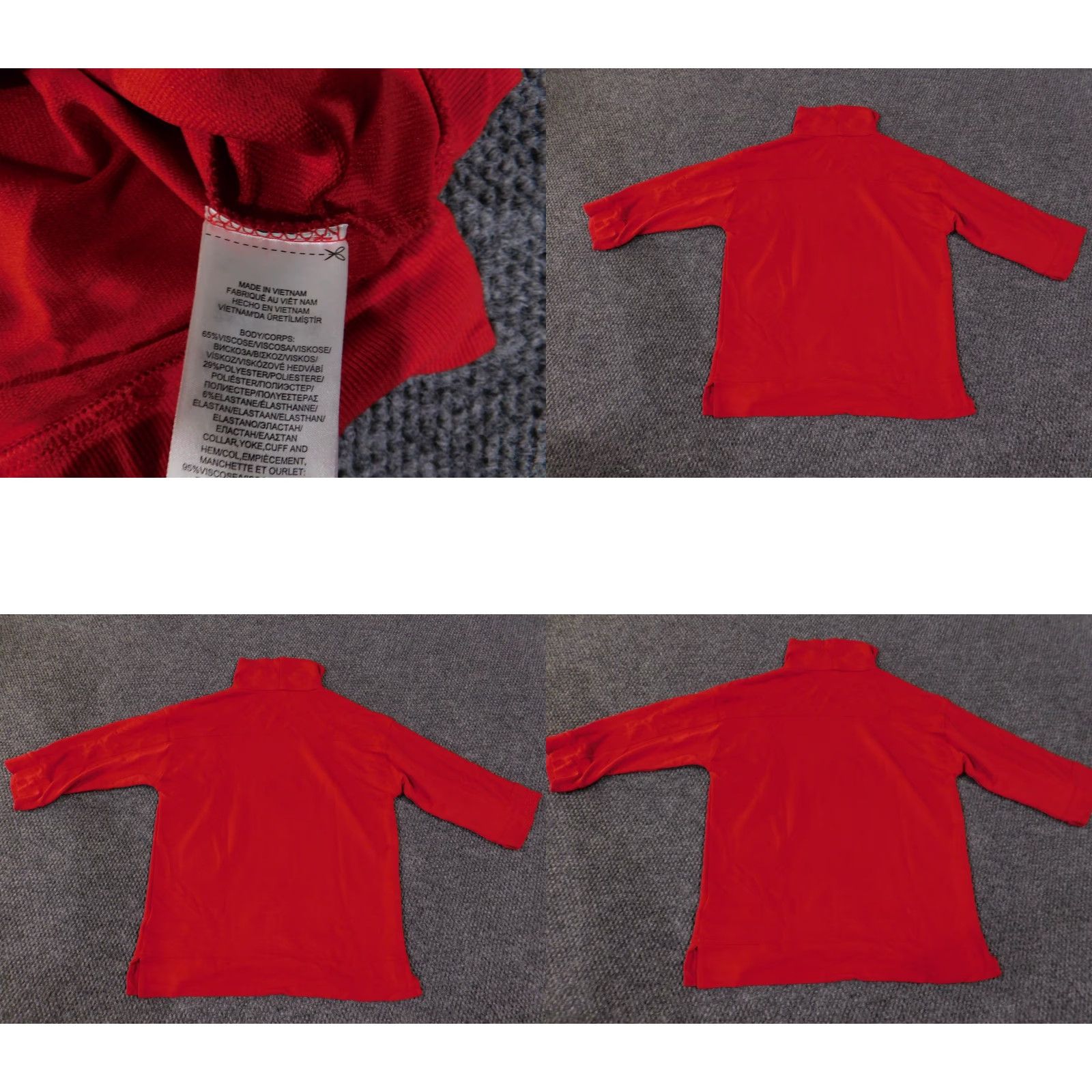 Ralph Lauren Lauren Ralph Lauren Turtleneck Sweater Womens Small Red Long Sleeve Knit Pullover Class ic Casual Winter Fall Button Logo Pockets Stretch Size S / US 4 / IT 40 - 8 Thumbnail