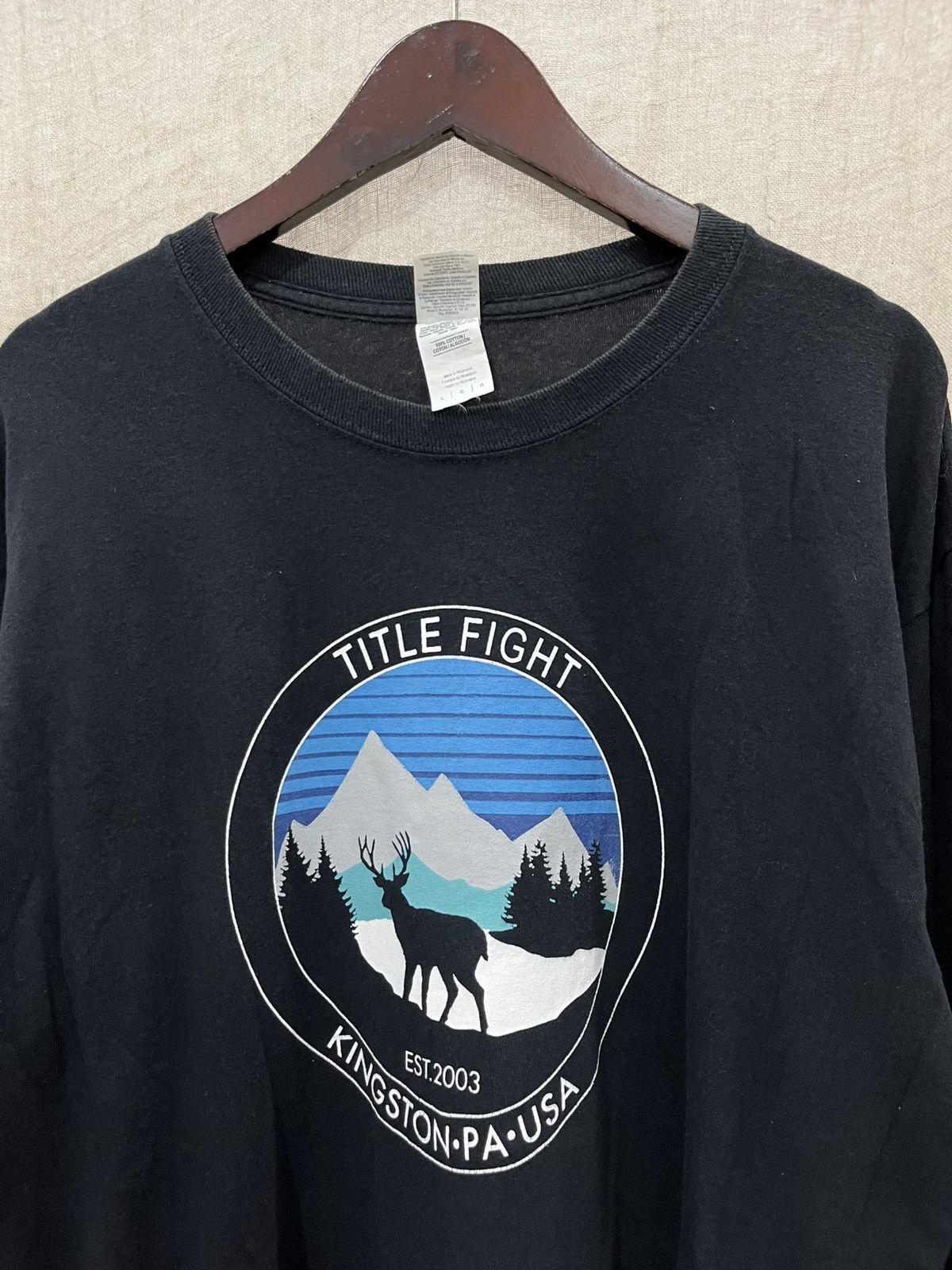 Band Tees Title fight long sleeve rare Size US L / EU 52-54 / 3 - 2 Thumbnail