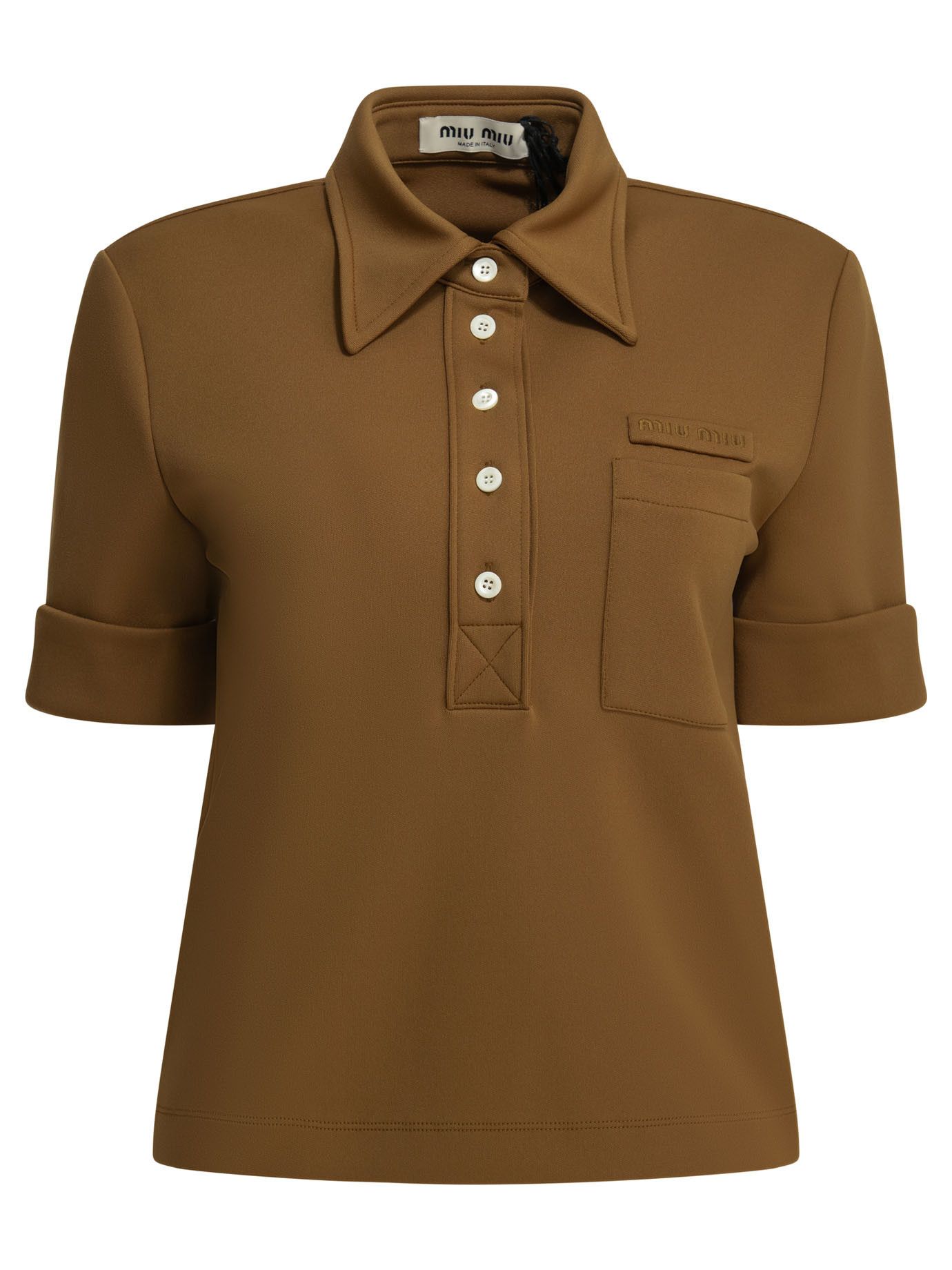 Miu Miu Miu Miu Polo Shirt With Buttons And Logo tag size 40 Women - USA Duties Paid Size S / US 4 / IT 40 - 1 Thumbnail