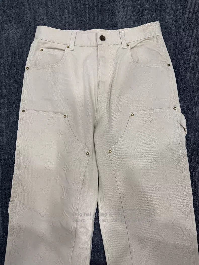 Louis Vuitton Louis Vuitton White overalls pants Size US 29 - 3 Thumbnail