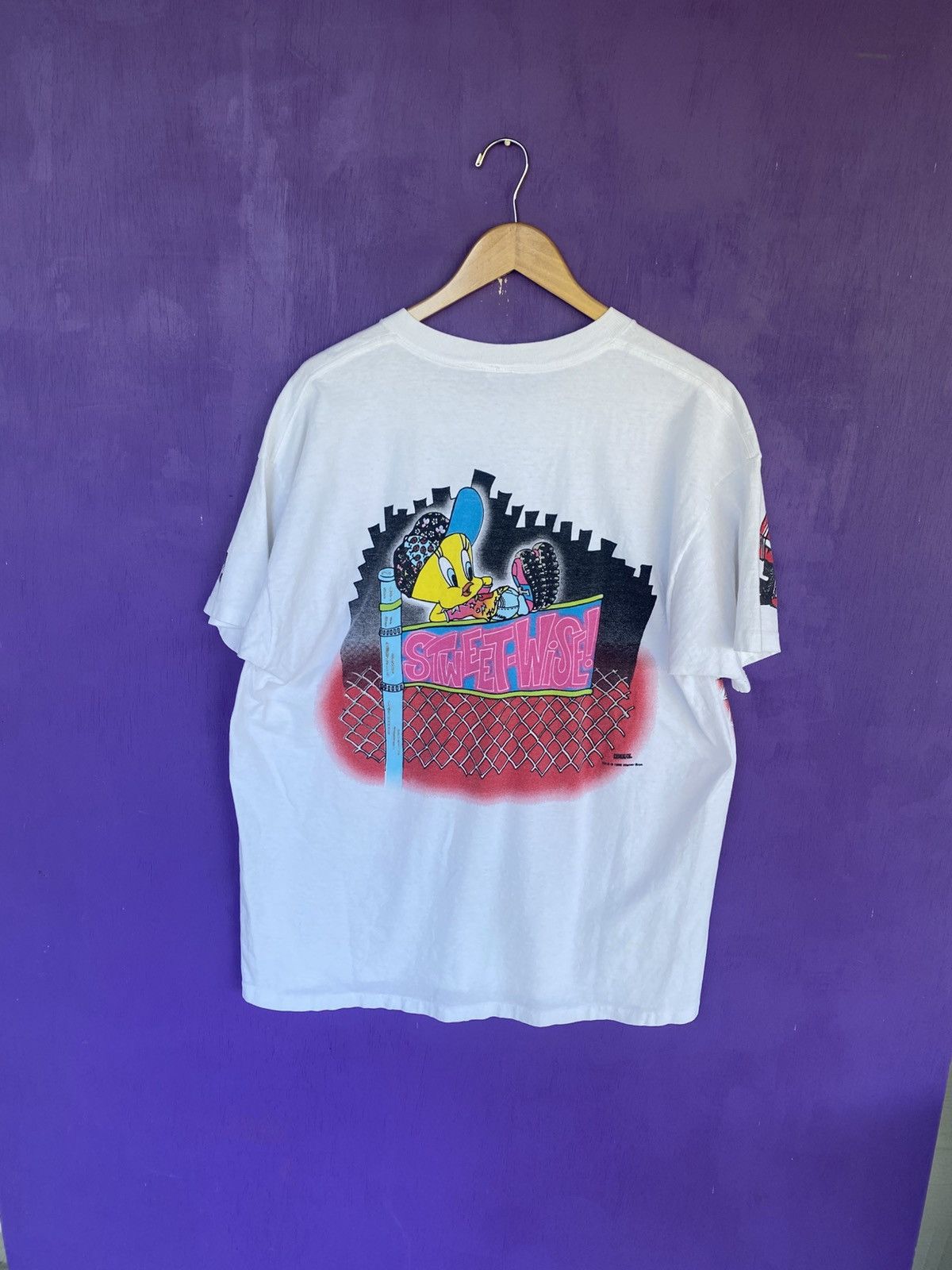Other Vintage 1996 Looney tunes tweety stweet-wise AOP t-shirt Size US XL / EU 56 / 4 - 2 Thumbnail