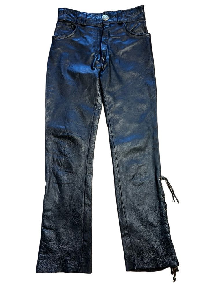 Vintage Vintage Black Leather Pants Size US 30 / EU 46 - 1 Thumbnail