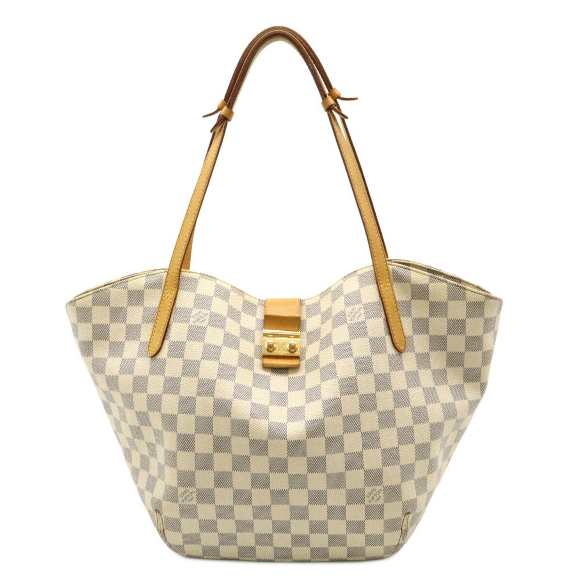 Louis Vuitton Damier Azur Salina Pm Tote Bag Shoulder N41208 in Beige, Women's