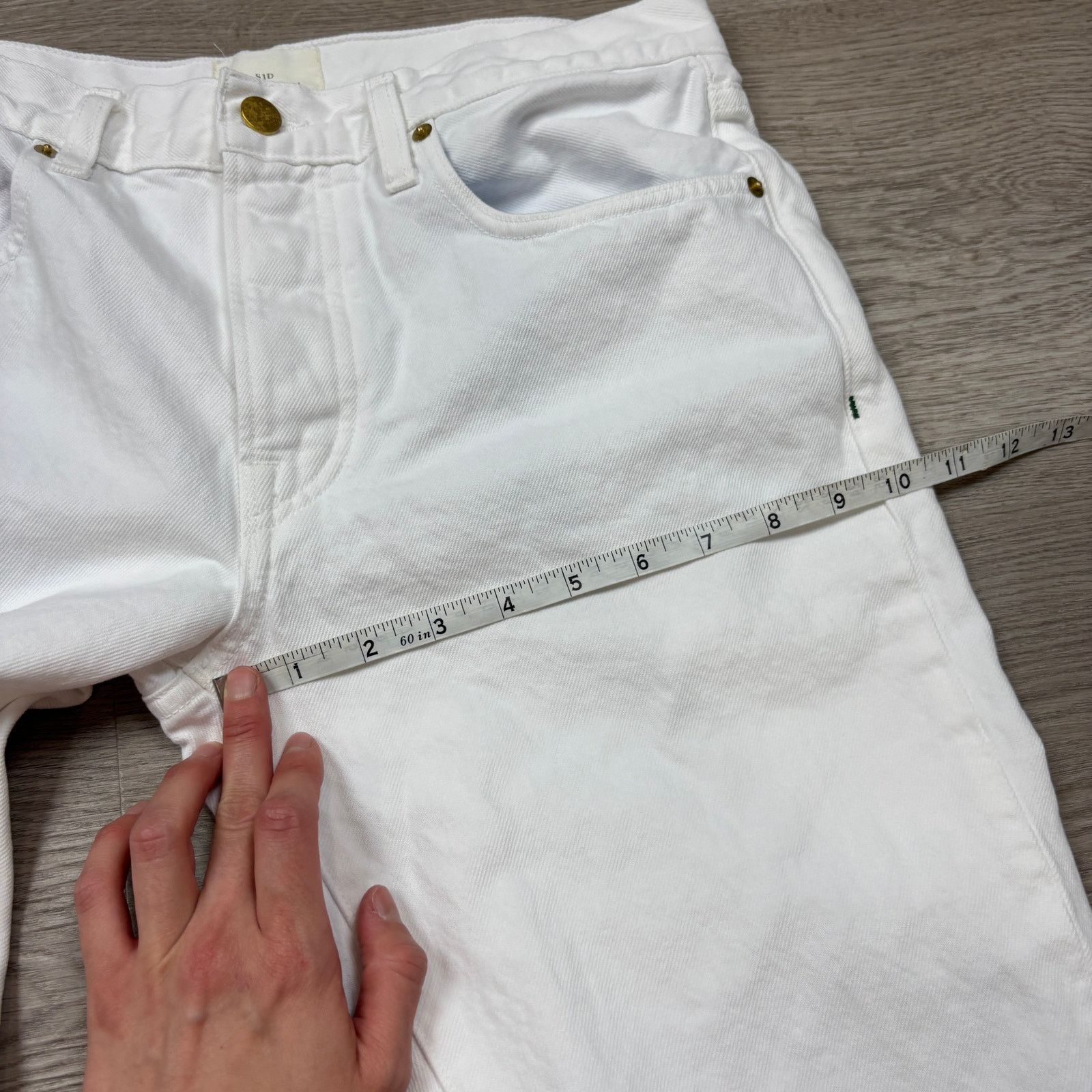 Sid Mashburn $175 Sid Mashburn Slim Straight Jean White Denim Men's 31x30 Size US 31 - 6 Thumbnail