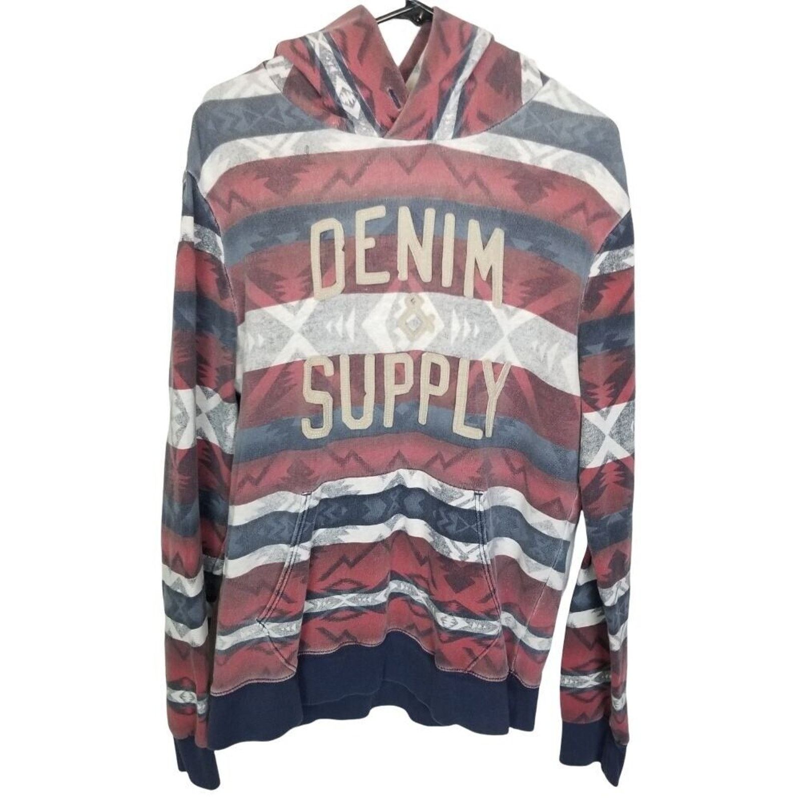 Denim & Supply Ralph Lauren Denim & Supply Ralph Lauren Aztec Striped Hoodie L Tribal Size US L / EU 52-54 / 3 - 1 Thumbnail