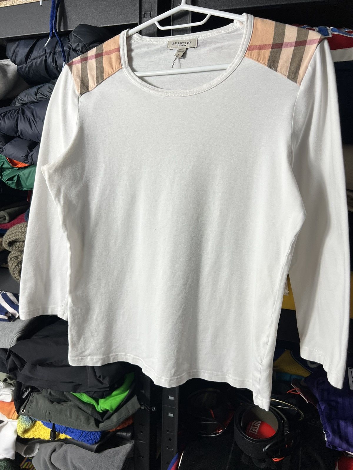Burberry Vintage Burberry Women’s Long Sleeve Size L 🇬🇧 Size L / US 10 / IT 46 - 3 Thumbnail