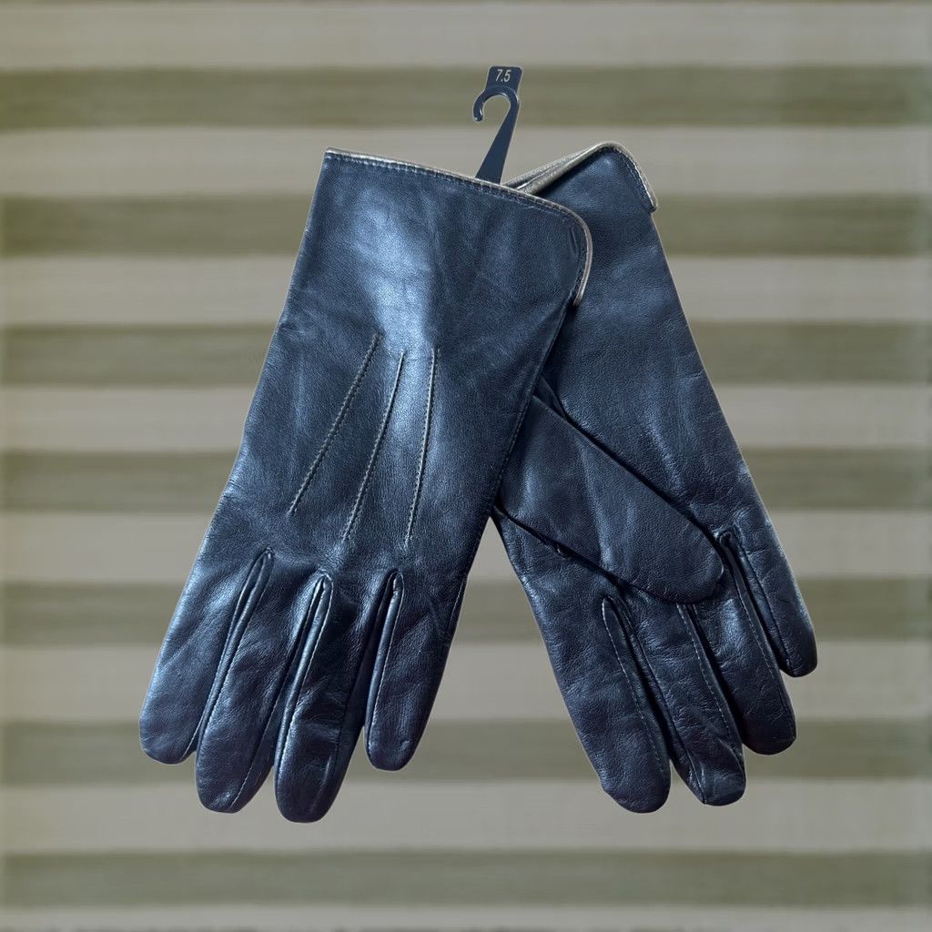 Vintage British Army Officer Parade Uniform Black Leather Gloves Size 7.5 Size ONE SIZE - 1 Thumbnail