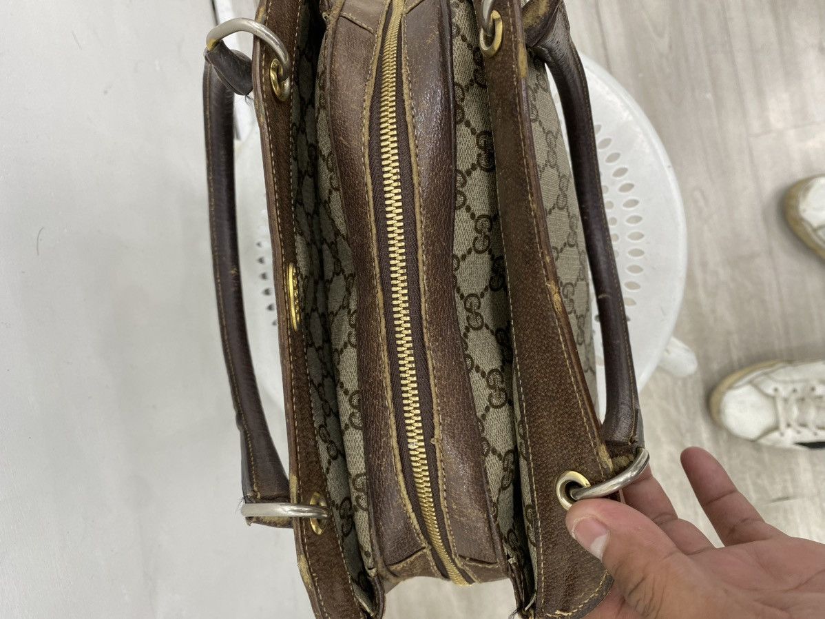 Gucci Vintage gucci monogram leather handbag Size ONE SIZE - 10 Thumbnail