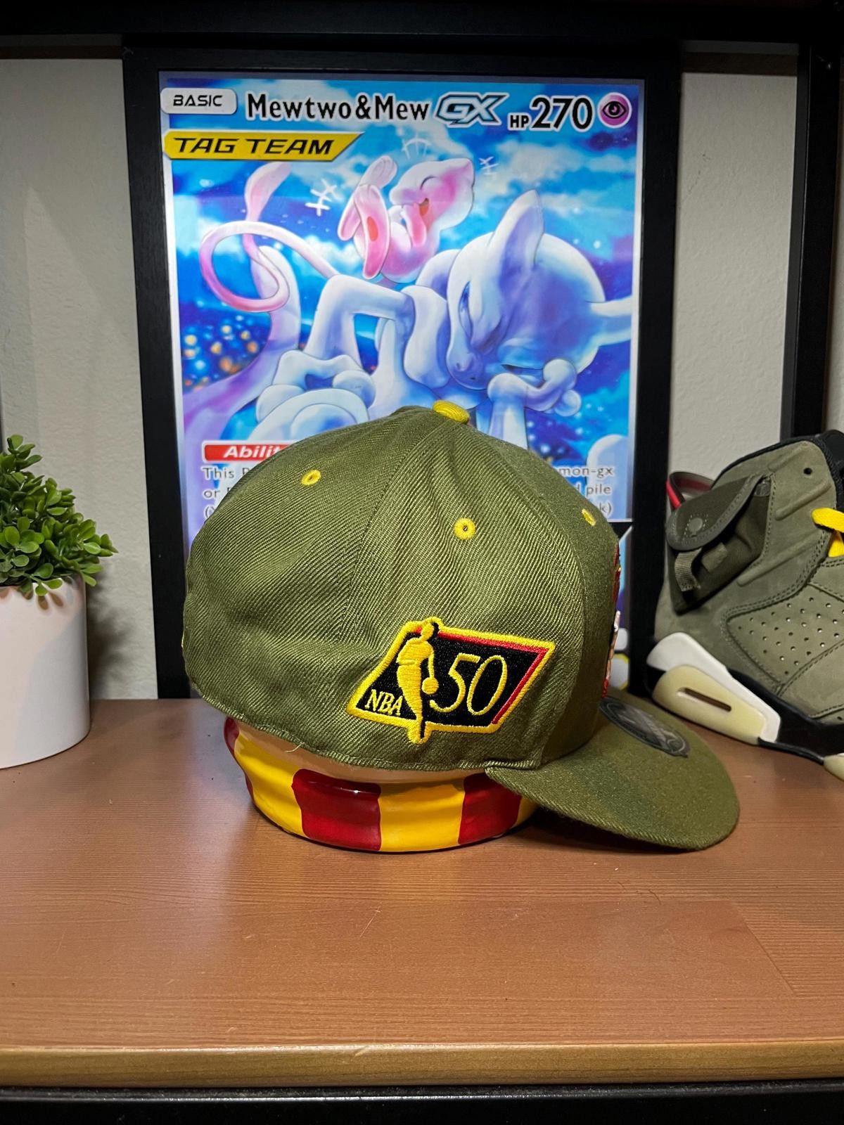 Mitchell & Ness Mitchell & Ness Detroit Pistons Olive Green Snapback Hat Size ONE SIZE - 5 Thumbnail
