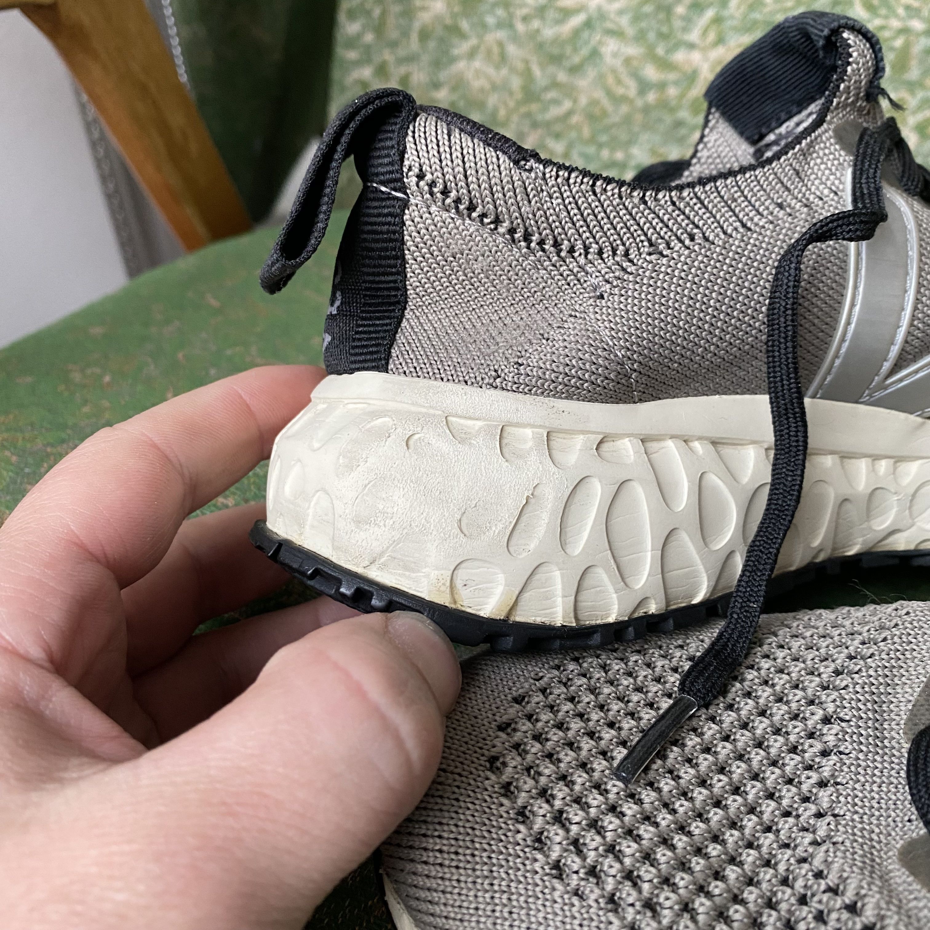 Rick Owens × Veja Rick Owens X Veja Grey Knit Running Sneakers Size US 5.5 / IT 35.5 - 8 Thumbnail