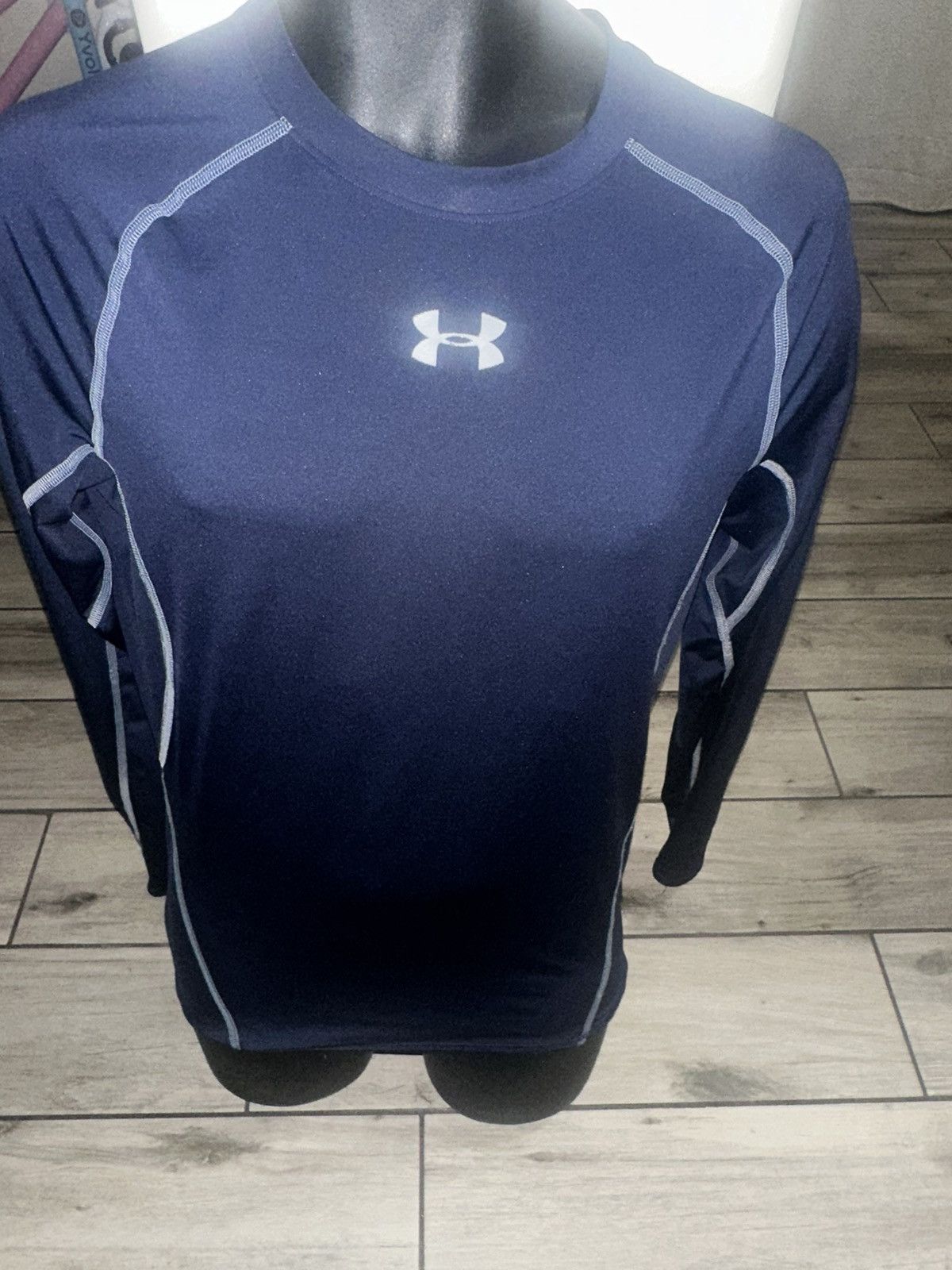 Under Armour Men’s used blue under armour long sleeve HeatGear shirt L Size US L / EU 52-54 / 3 - 1 Thumbnail
