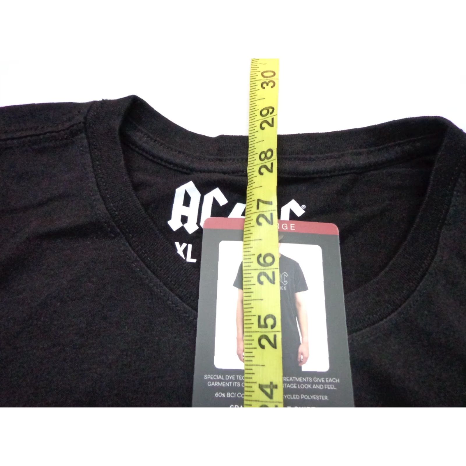 Vintage AC/DC Back In Black T-Shirt XL Men Black Short Sleeve Officially Licensed Music Tee Size US XL / EU 56 / 4 - 5 Thumbnail