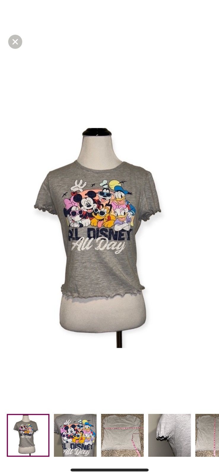 Disney Disney medium sensational‎ 6 cropped tee Size M / US 6-8 / IT 42-44 - 1 Thumbnail