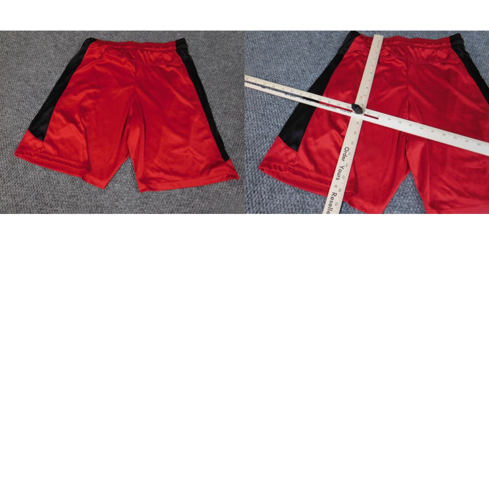 Vintage At The Buzzer Mens shorts Medium Red Active stretch Basketball Regular Logo Size US 26 / EU 42 - 8 Thumbnail
