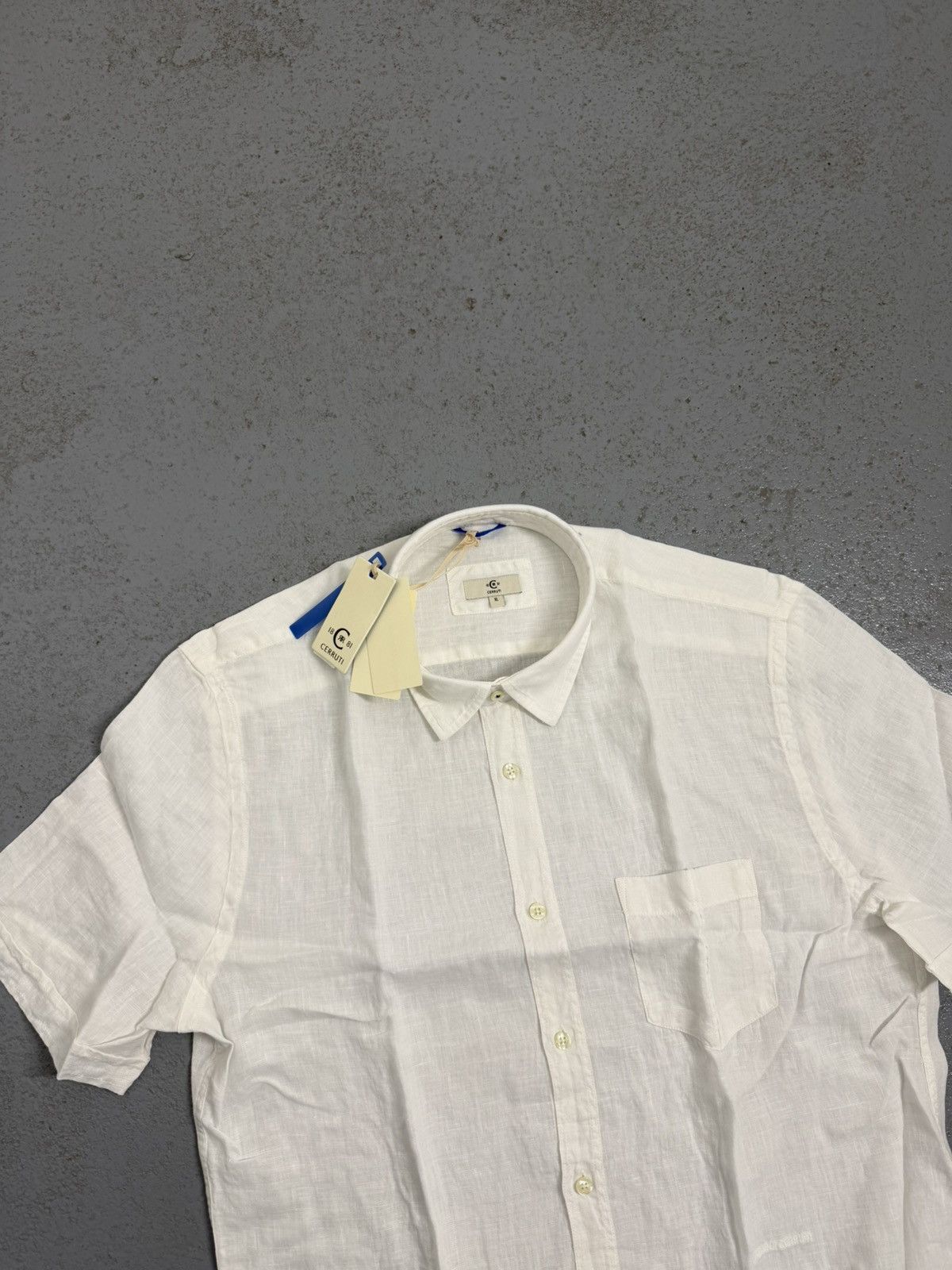 Cerruti 1881 Cerruti 1881 100% Linen Short Sleeve Shirt Size US XL / EU 56 / 4 - 6 Thumbnail