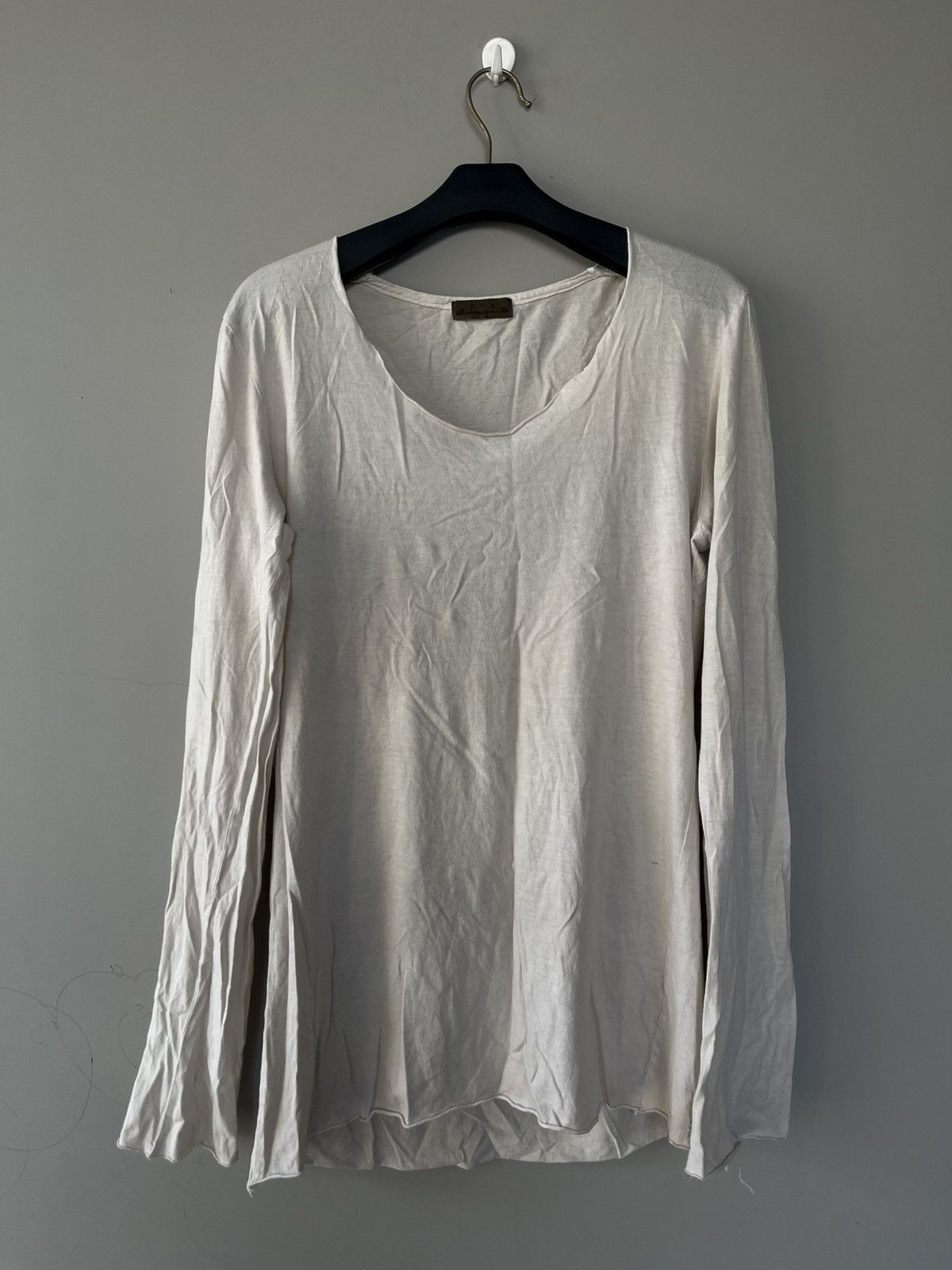 FADED VINTAGE G.O.A RAW STITCHING LONG SLEEVE T-SHIRT
