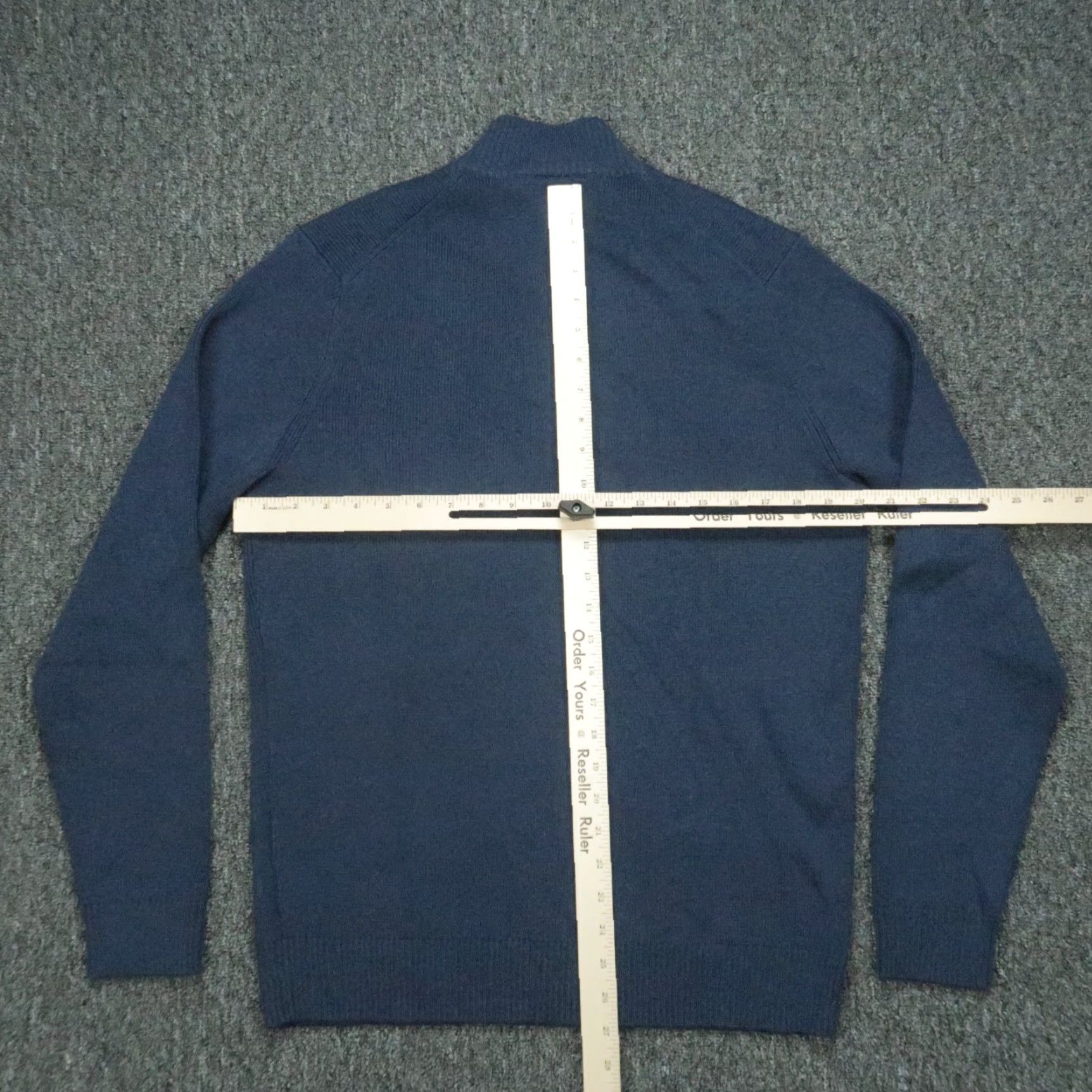 Mizzen+Main Mizzen+Main Sweater Men Medium Blue 1/4 Zip Long Sleeve Pullover Jumper Size US M / EU 48-50 / 2 - 4 Thumbnail