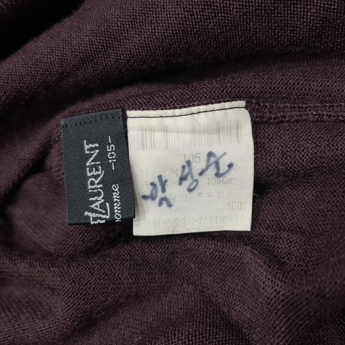 Yves Saint Laurent YSL Turtle Neck Knited Smal Logo Size US L / EU 52-54 / 3 - 4 Thumbnail