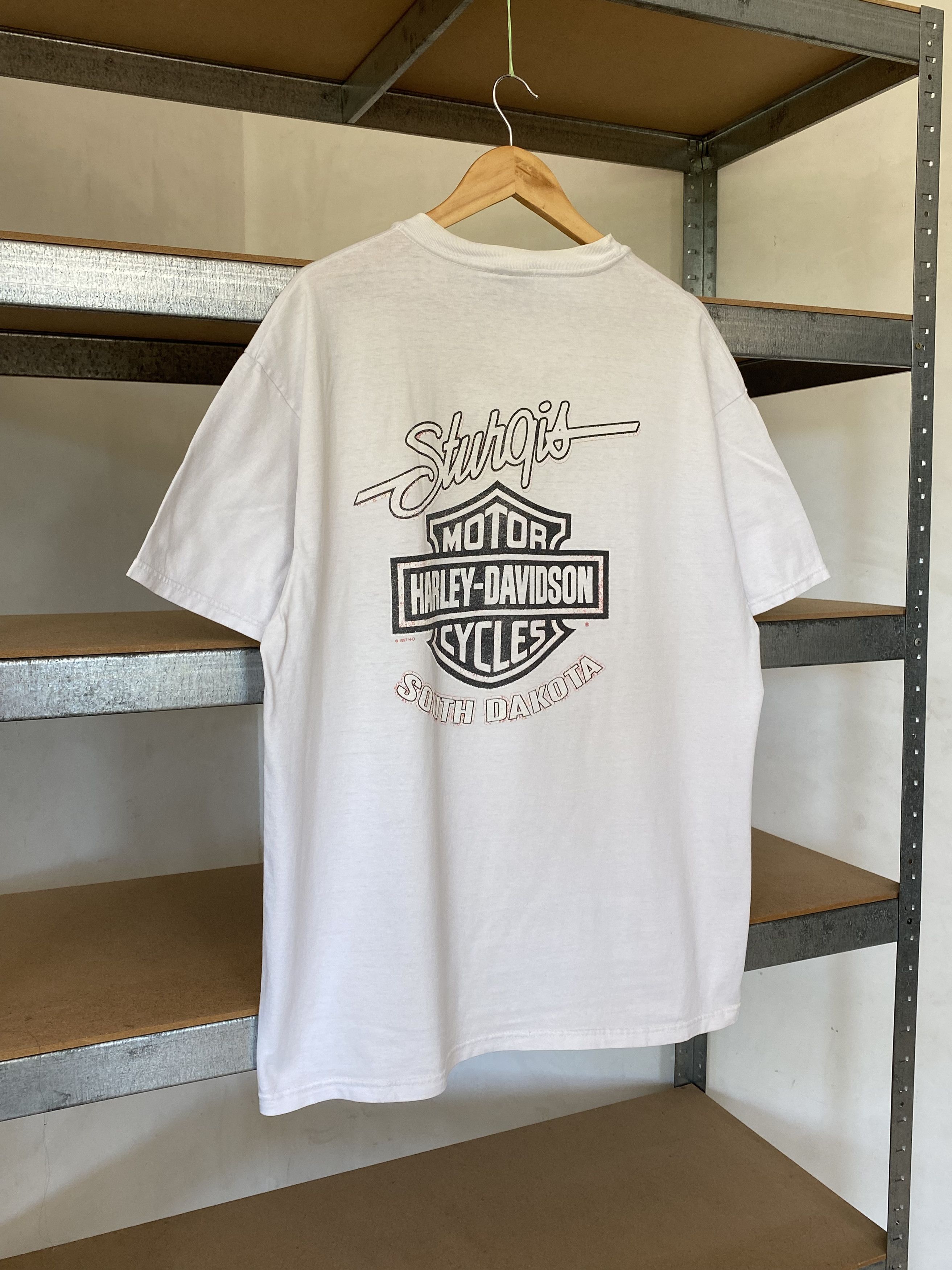 Harley Davidson × Vintage Vintage 1998 Harley Davidson Black Hills Sturgis T-shirt Size US XL / EU 56 / 4 - 16 Thumbnail