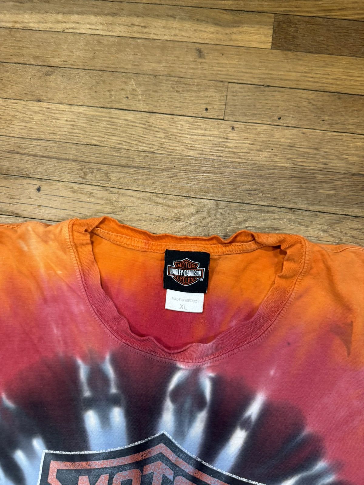 Harley Davidson × Vintage Vintage Harley Davidson Tye Dye Shirt Size US XL / EU 56 / 4 - 4 Thumbnail