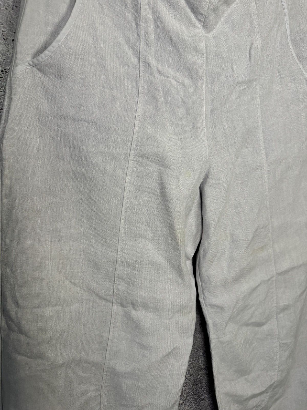 Japanese Brand × OSKA Vintage Japanese OSKA Linen Big Pants Buggy Style Oldmoney Size 32" / US 10 / IT 46 - 6 Thumbnail