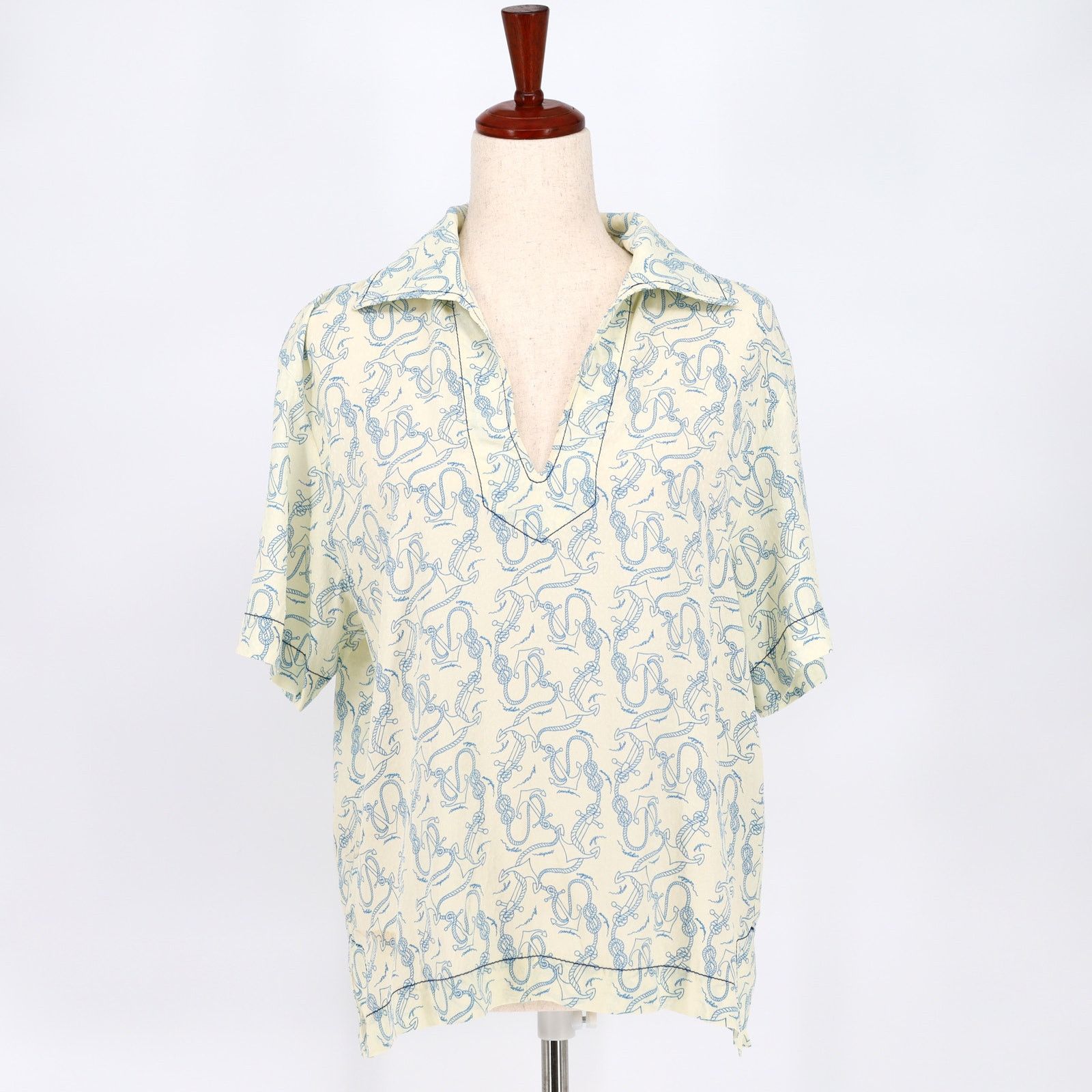 Sandro Sandro Paris Women Ecru Viscose Blouse Size 1 / Small Size S / US 4 / IT 40 - 3 Thumbnail