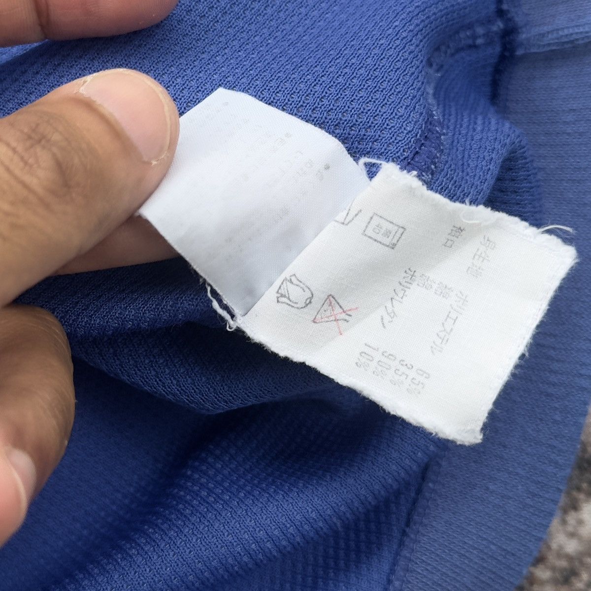 Adidas VINTAGE ADIDAS DESCENTE 3-STRIPES RUGBY SHIRT 1980s BLUE Size US L / EU 52-54 / 3 - 14 Thumbnail