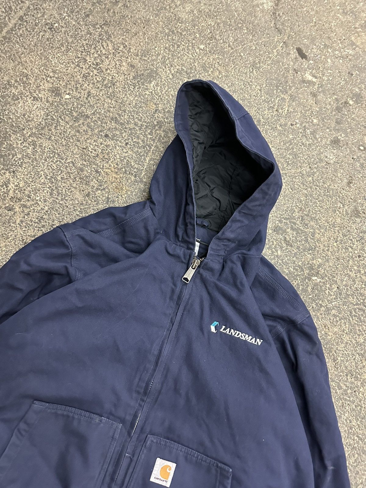 Carhartt × Vintage Carhartt hooded blue jacket Size US XL / EU 56 / 4 - 6 Thumbnail