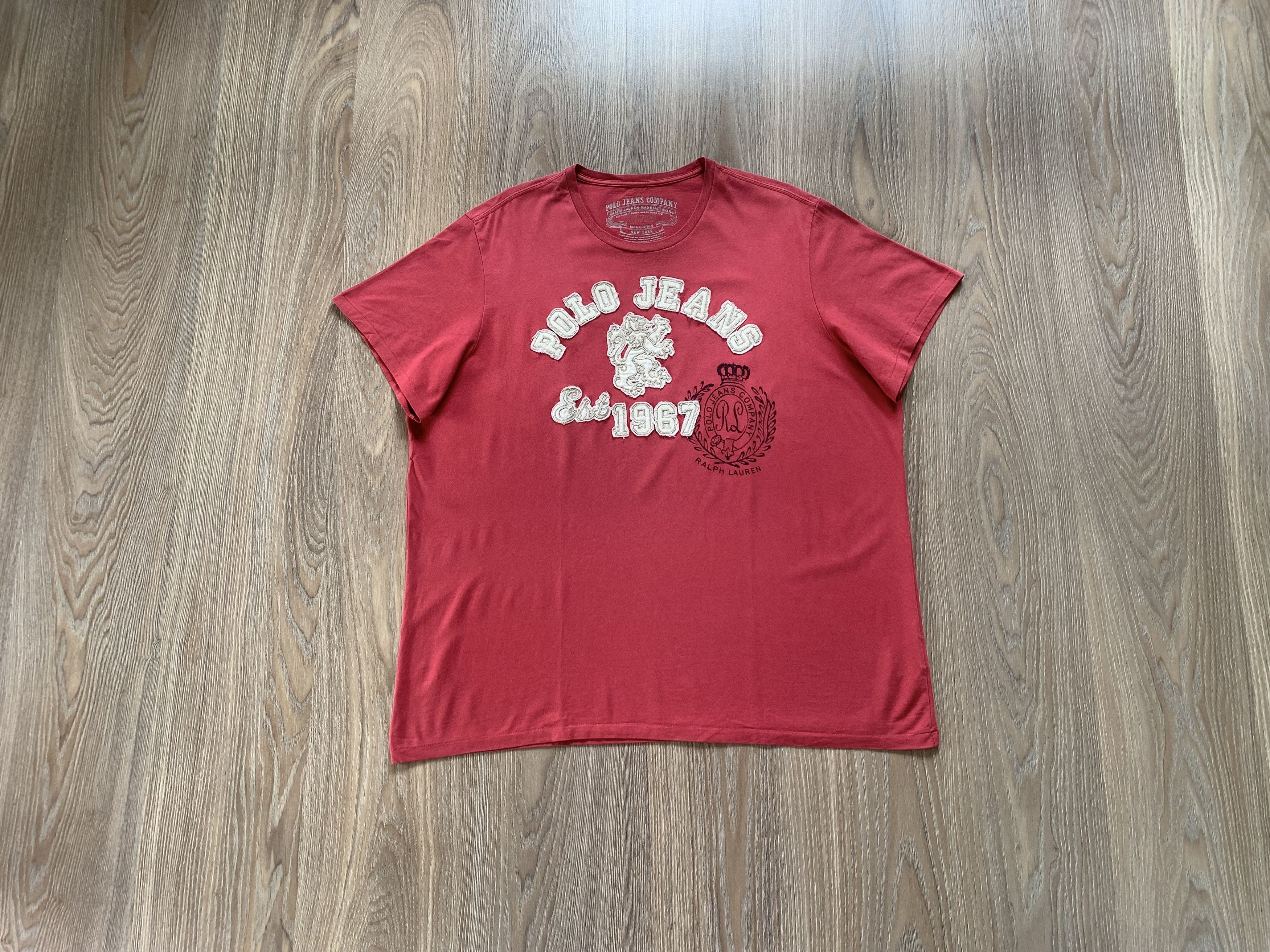 Polo Ralph Lauren × Vintage Polo Ralph Lauren Printed Logo T-Shirt Size US XXL / EU 58 / 5 - 1 Thumbnail