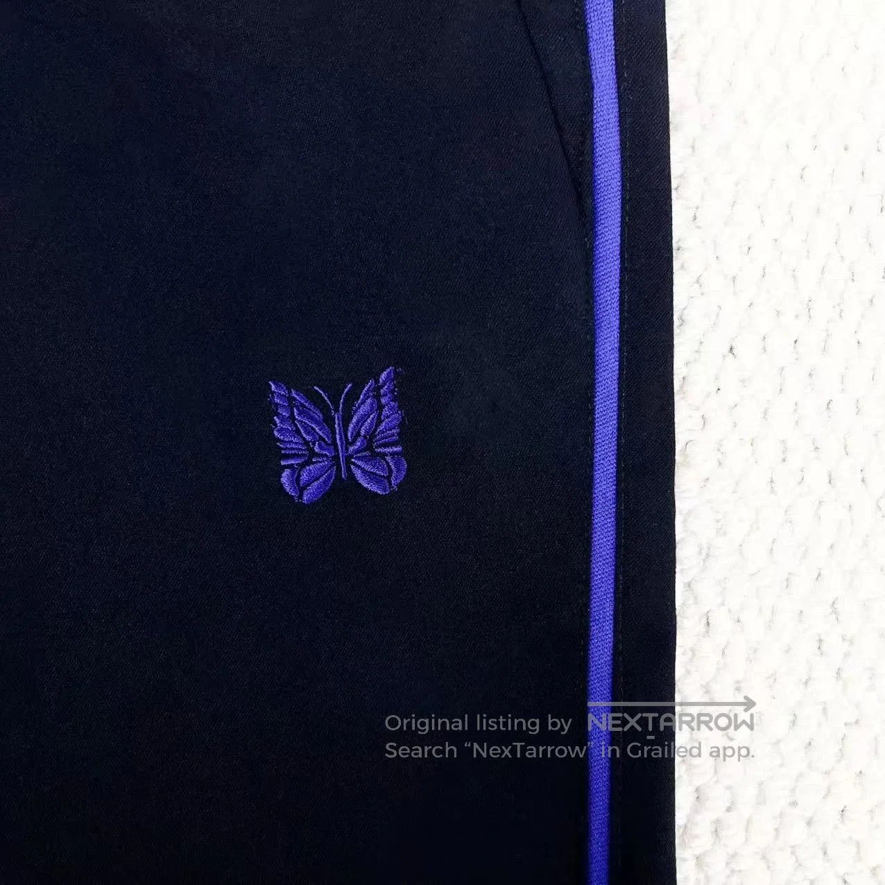 Needles Needles Black Purple Butterfly Logo Pants. Size US 30 / EU 46 - 4 Thumbnail
