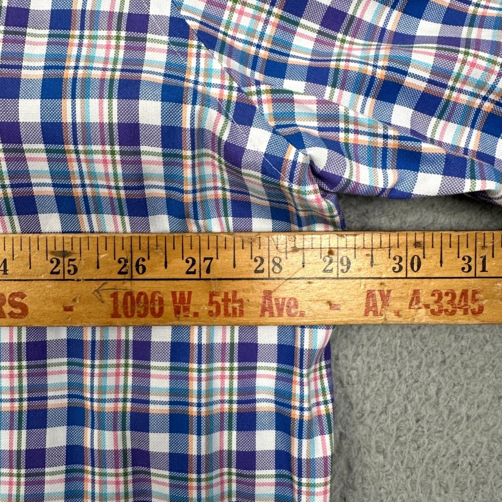 Peter Millar Peter Millar Shirt Mens 2XL Multicolor Plaid Button Up Long Sleeve Chest Pocket Casual EUC Size US XXL / EU 58 / 5 - 6 Thumbnail