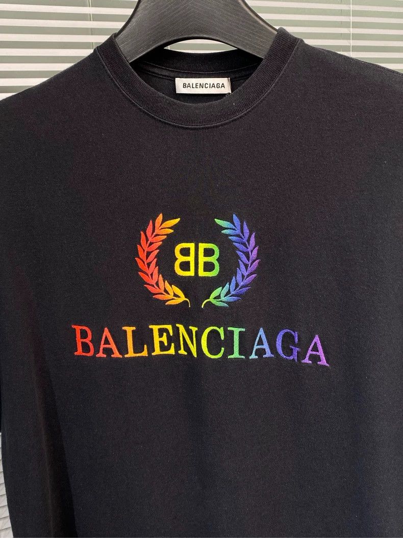 Balenciaga Balenciaga Rainbow Double B Wheatear Embroidered Letter log Size US XS / EU 42 / 0 - 3 Thumbnail
