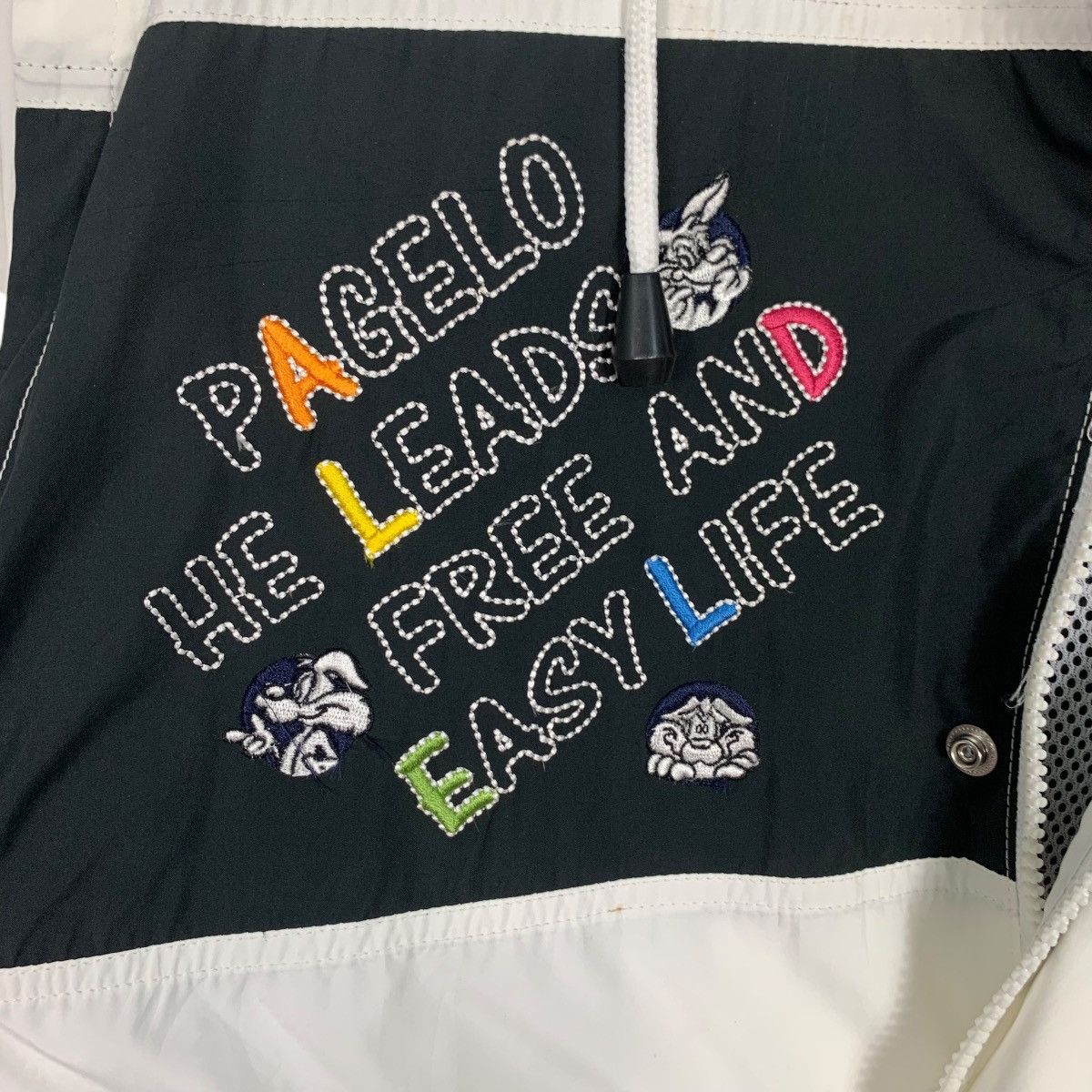 Japanese Brand PAGELO Bunny Graphics Light Zipper Jacket #2496-C112 Size US L / EU 52-54 / 3 - 17 Thumbnail