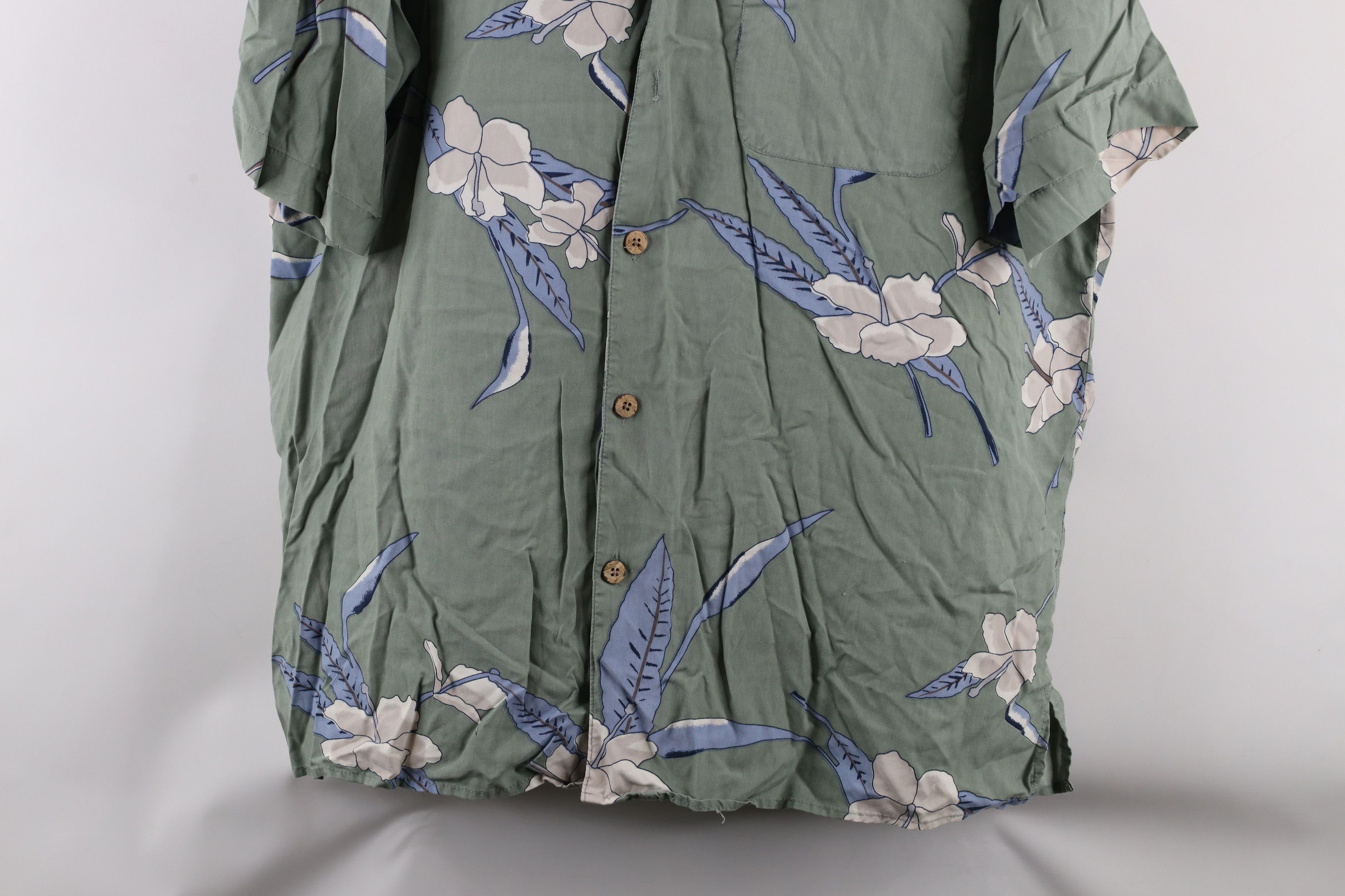 Vintage Vintage 90s Streetwear Silk Flower Hawaiian Button Shirt Size US L / EU 52-54 / 3 - 3 Thumbnail