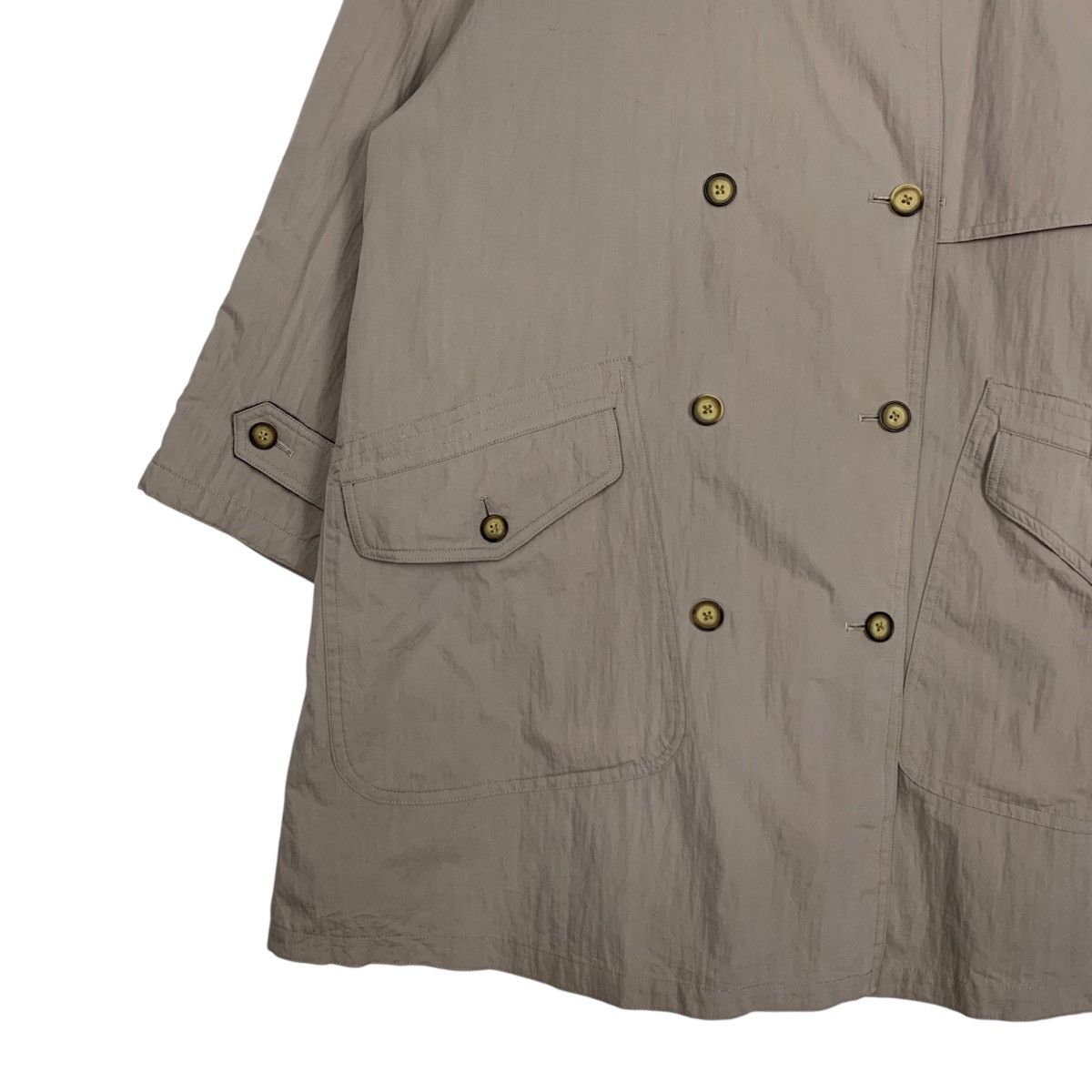 Japanese Brand Japanese Brand Black Duck Double Breasted Overcoat Size L / US 10 / IT 46 - 3 Thumbnail
