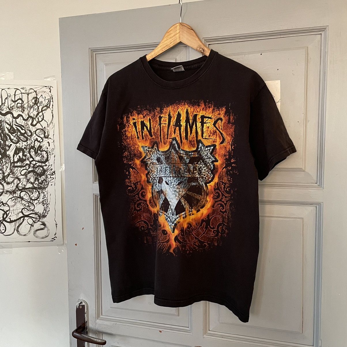 Band Tees × Vintage Vintage In Flames big logo t-shirt Size US L / EU 52-54 / 3 - 2 Thumbnail
