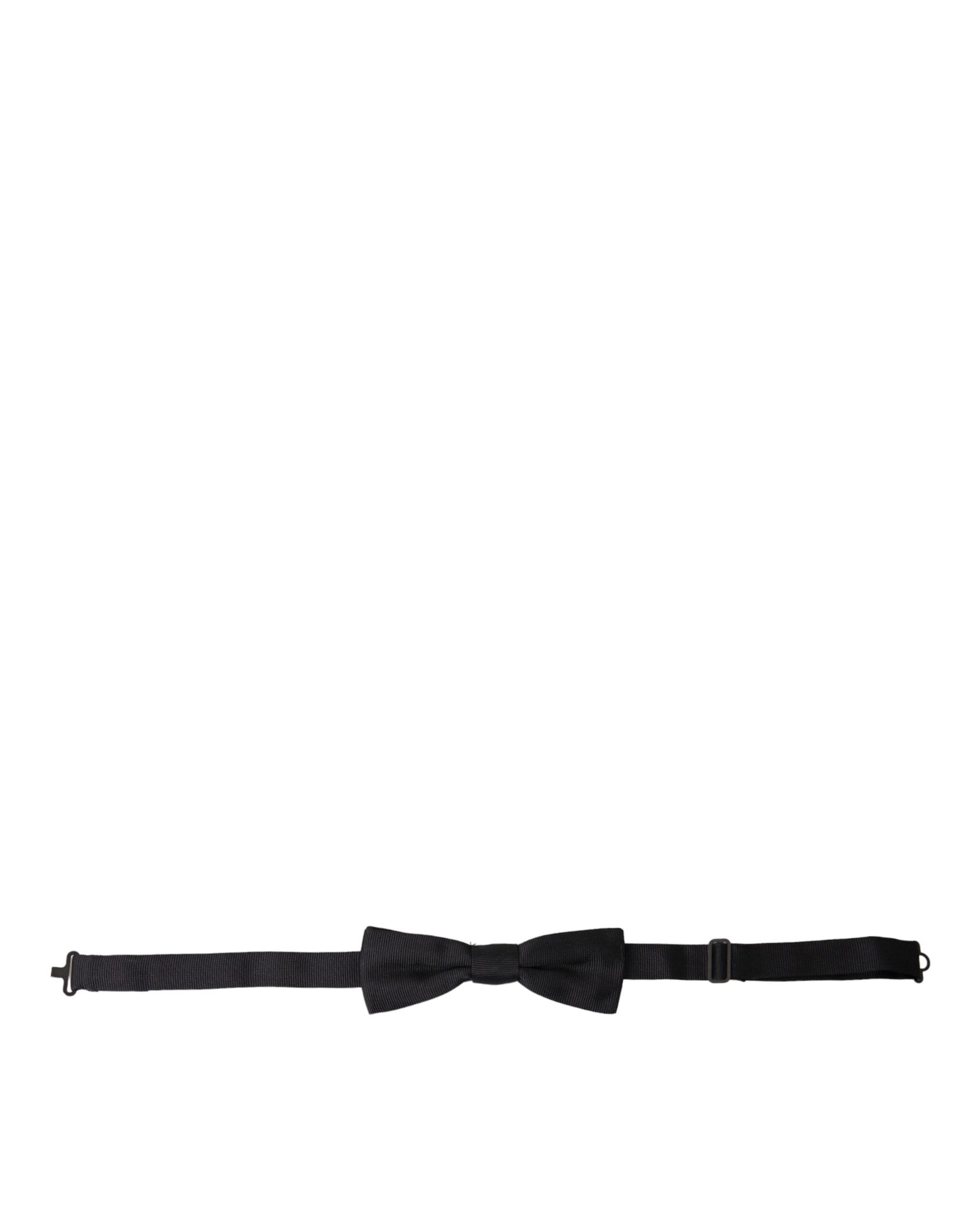 Dolce & Gabbana Black Silk Adjustable Neck Men Bow Men's Tie Size ONE SIZE - 1 Thumbnail
