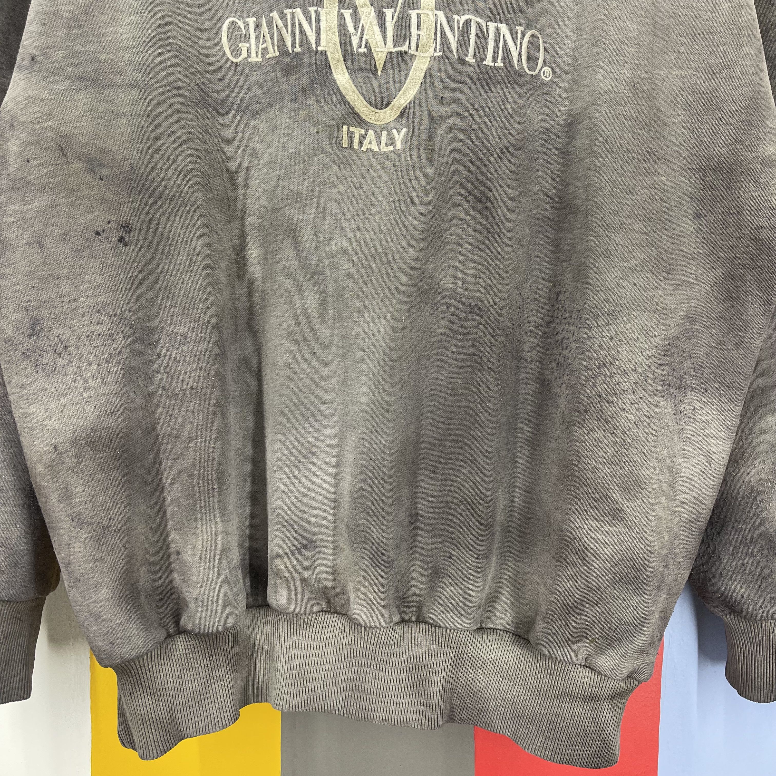 Gianni Valentino Thrashed GIANNI VALENTINO Crew Neck Sweatshirt #1720/06 Size US XL / EU 56 / 4 - 3 Thumbnail