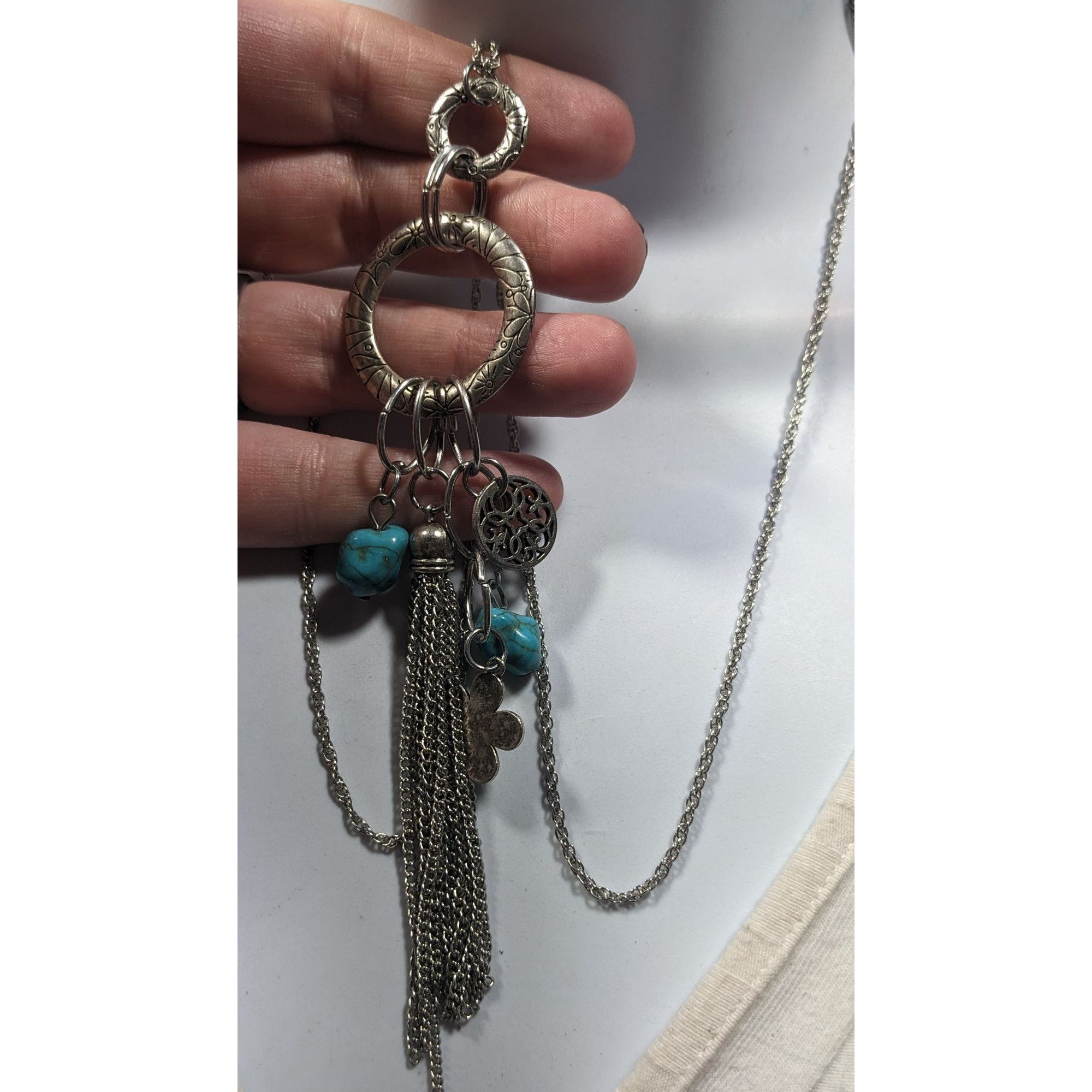 Other Bohemian Floral Tassel Cluster Charm Pendant Necklace Size ONE SIZE - 5 Thumbnail