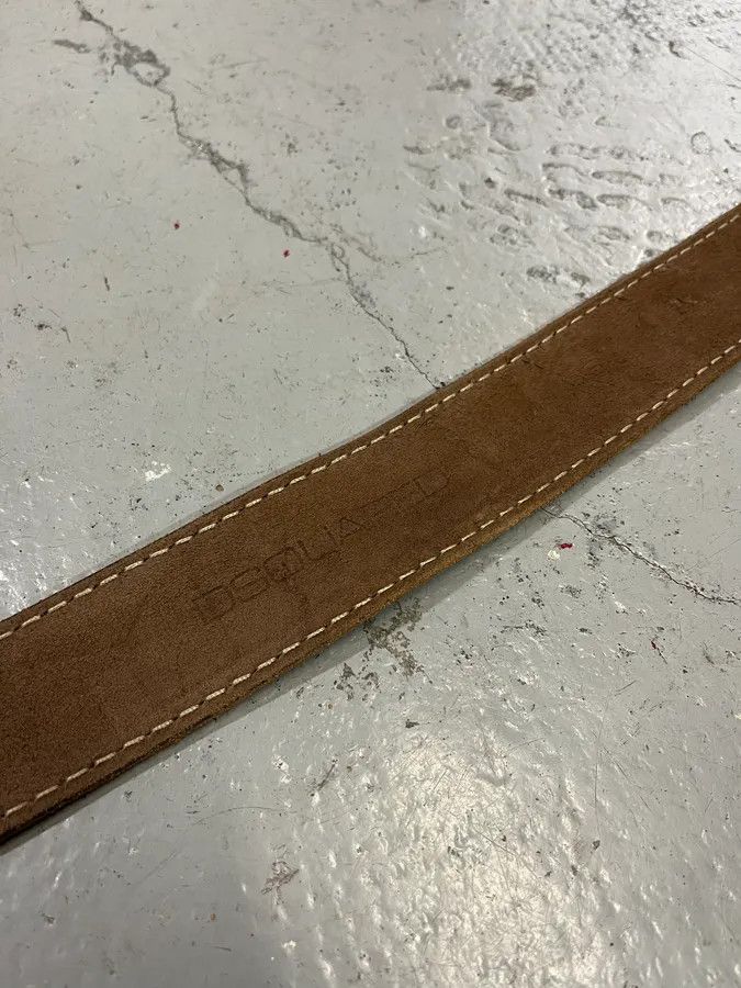 Dsquared2 2000s Dsquared2 Trunk Wood Buckle Brown Leather Belt Size ONE SIZE - 8 Thumbnail