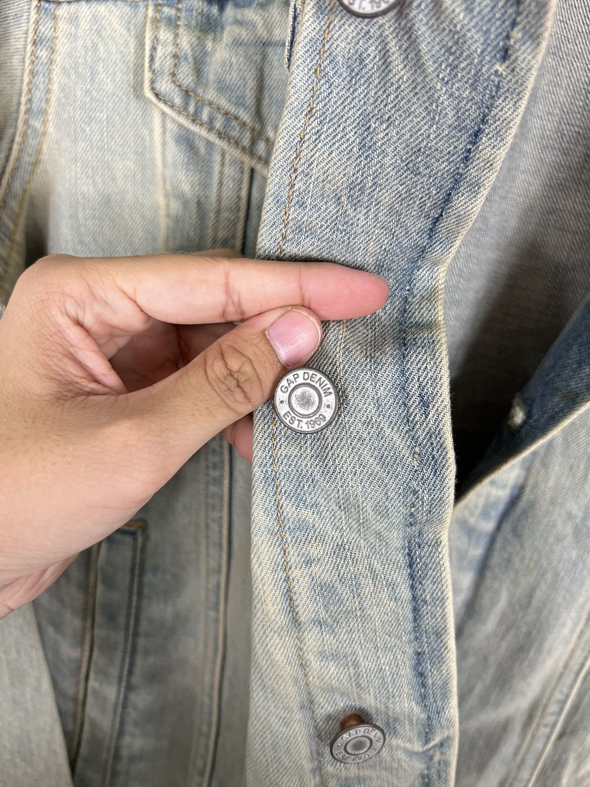 Gap × Vintage 🔥 VINTAGE GAP TRUCKER DENIM JACKET Size US S / EU 44-46 / 1 - 12 Thumbnail
