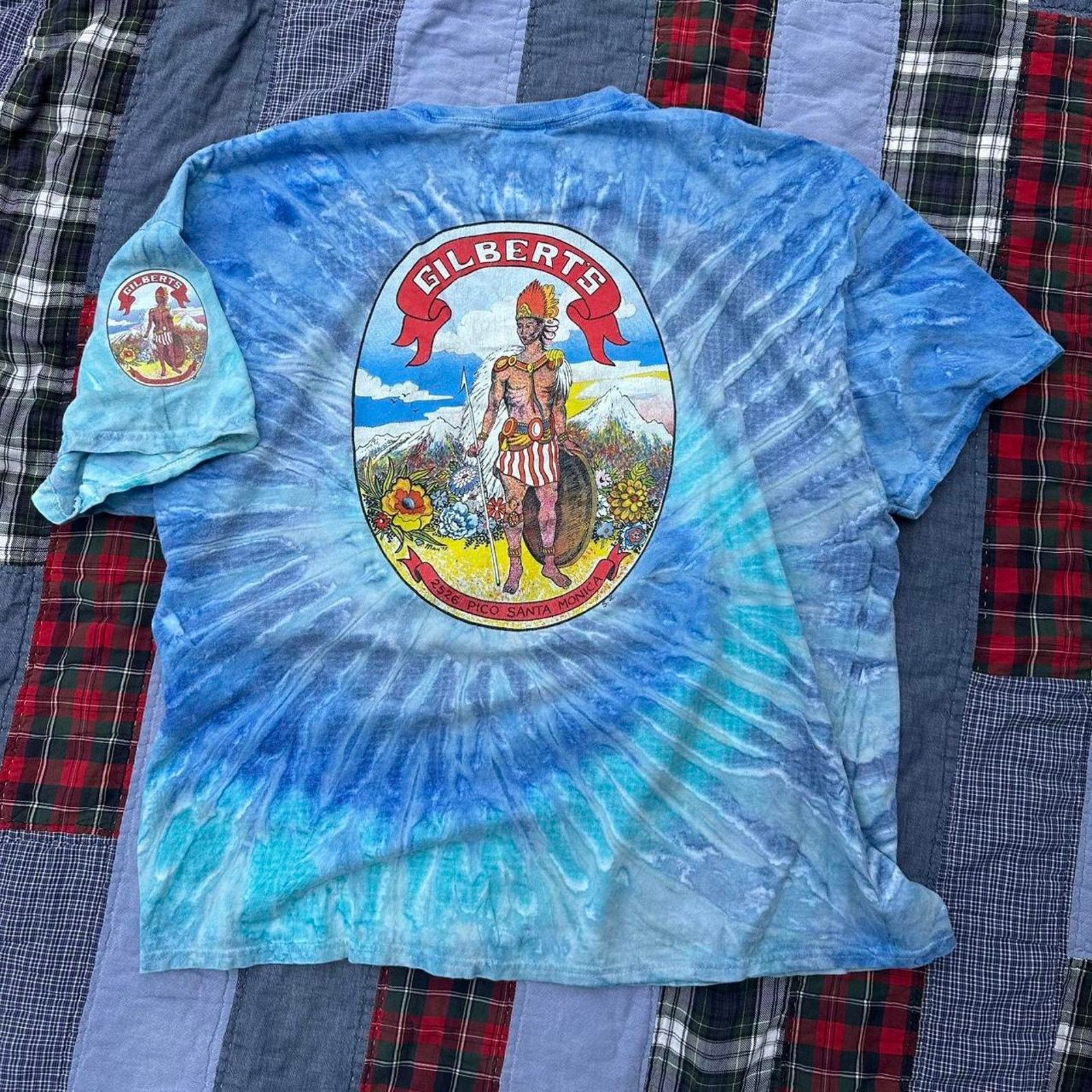 Vintage Tie Dye Gilbert’s El Indio Santa Monica Graphic Shirt Size US XXL / EU 58 / 5 - 3 Thumbnail