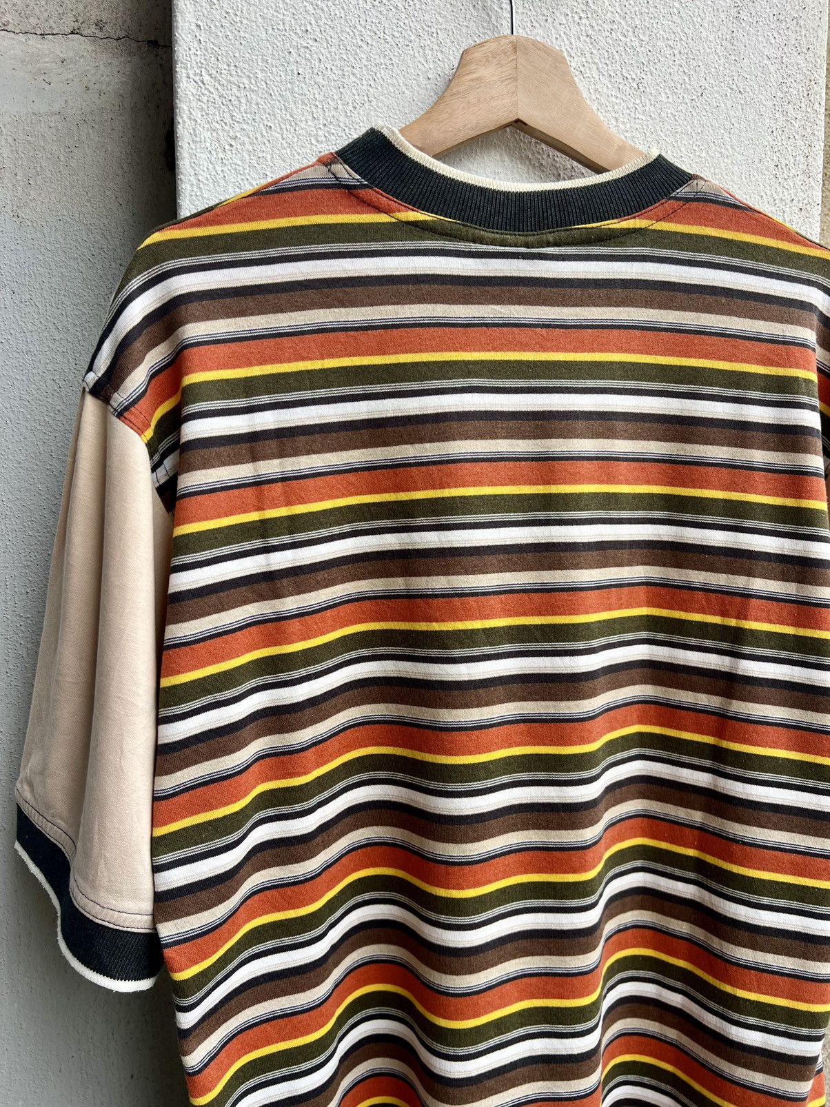 Cross Colours × Vintage VINTAGE RARE CROSS COLOURS STRIPES TEE Size US M / EU 48-50 / 2 - 10 Thumbnail