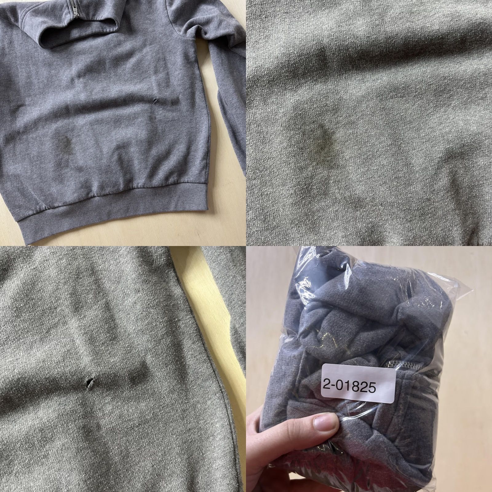 Pinko PINK Sweatshirt Womens XS Gray 1/4 Zip Pullover Love PINK Mock Neck Raglan Sleeve Kangaroo Pocket Casual Pullover Shirt Size XS / US 0-2 / IT 36-38 - 8 Thumbnail