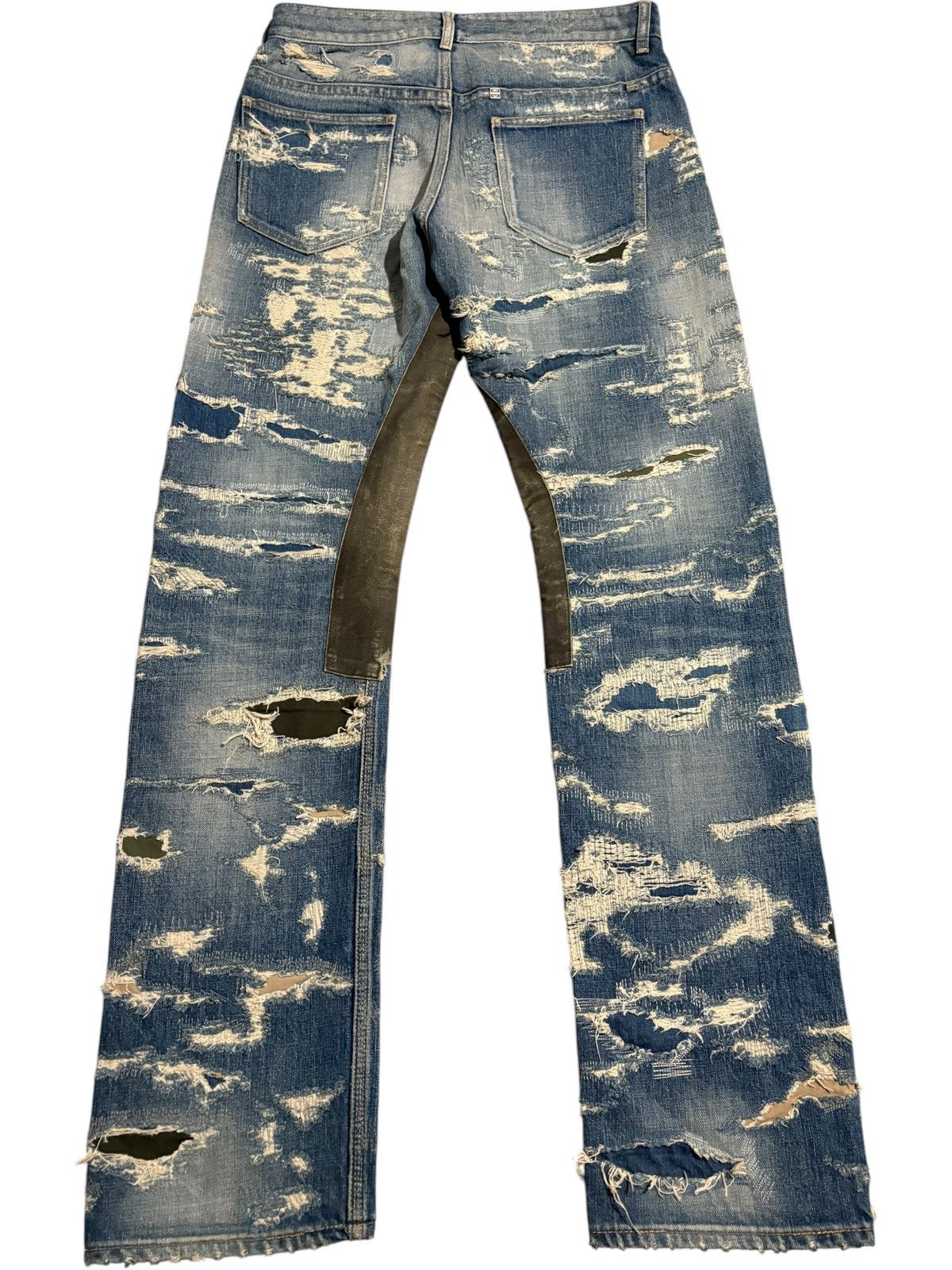Givenchy 31 FW22 Givenchy Matthew Williams Moleskin Distressed Jeans Size US 31 - 4 Thumbnail