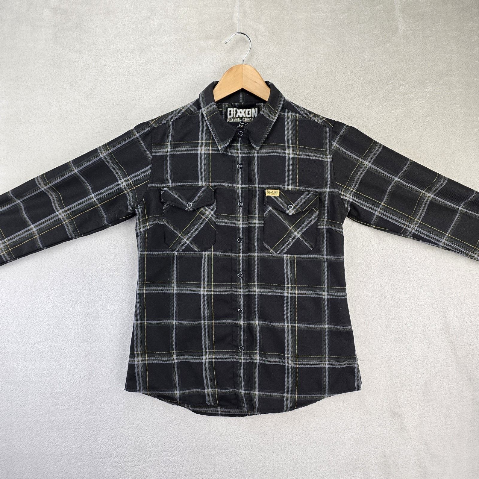 Dixxon Dixxon Black Rifle Coffee Co. Women Shirt Medium Black Plaid Size M / US 6-8 / IT 42-44 - 2 Thumbnail