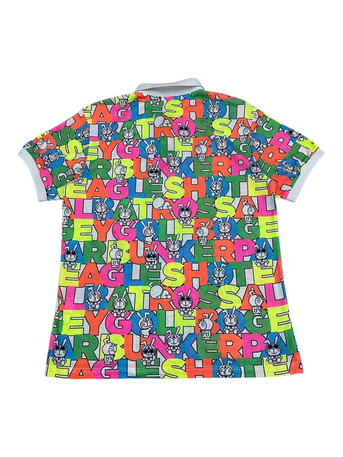 Anime × Japanese Brand × Psycho Bunny Jack Bunny Doraemon Polo Fullprint Wording Colorful Size US L / EU 52-54 / 3 - 2 Thumbnail